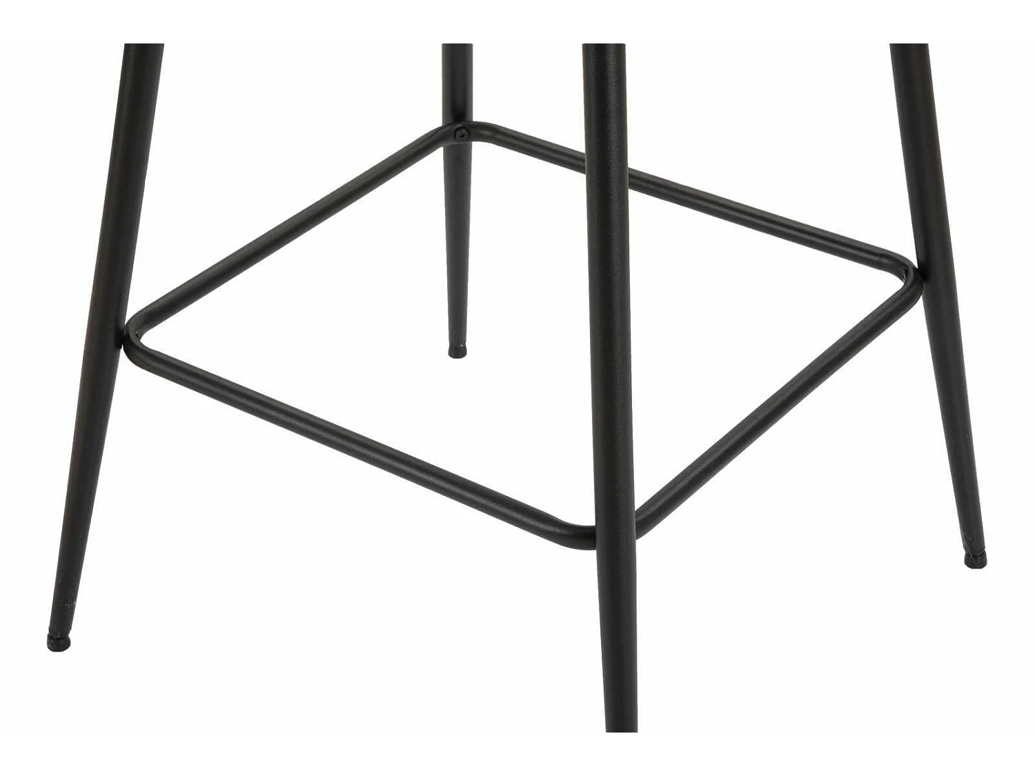 Tabouret Moore, Rembourré, 55x55x109h cm Noir