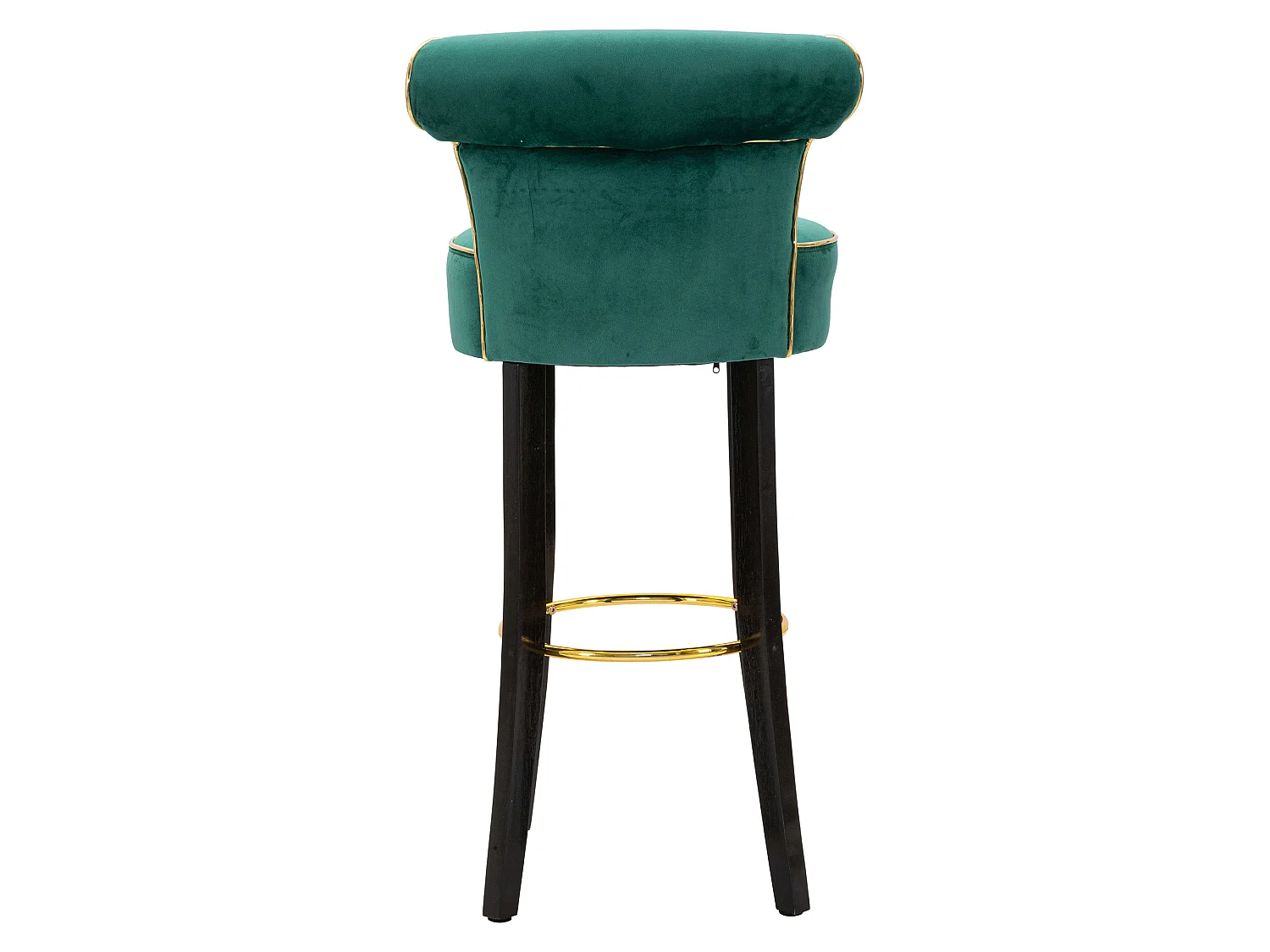 Sgabello Tupiza, Imbottito, 46x48x96h cm Verde, Rivestimento in Velluto, Materiale Struttura in Legno