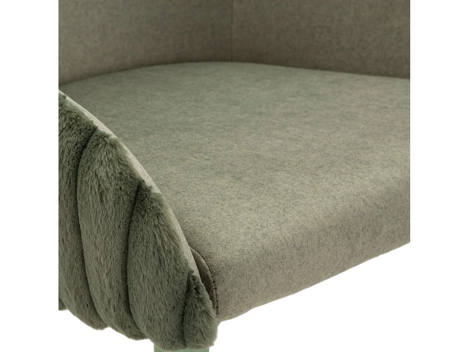 Sgabello Spiti, Imbottito, 52x46x111h cm Verde, set da 2 con Schienale, Materiale Struttura in Legno Nobilitato