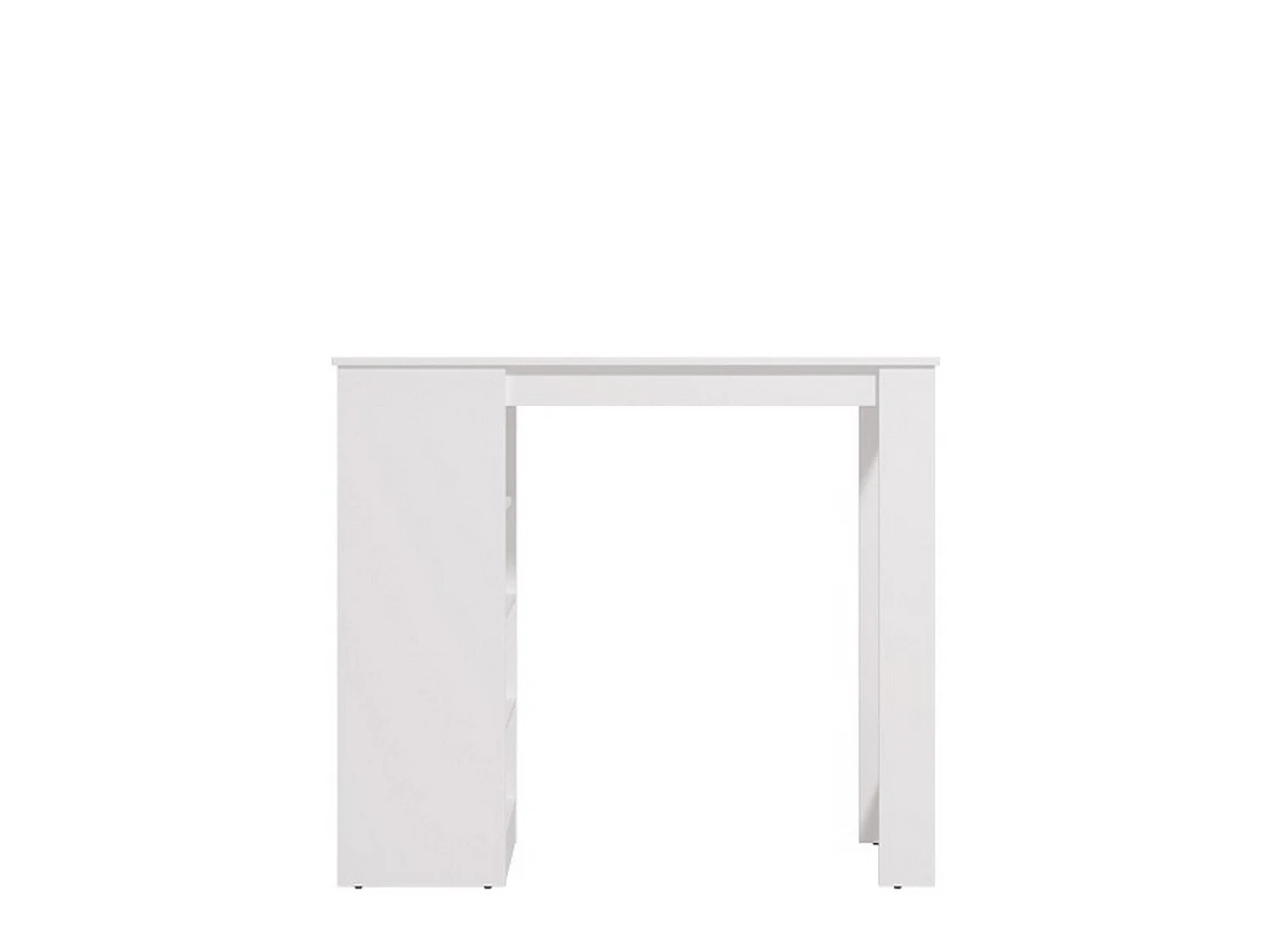 Table Fixe Sedriano, 2 Places, 120x50x105h cm Blanc, Forme Rectangulaire, Plateau en Bois Mélaminé