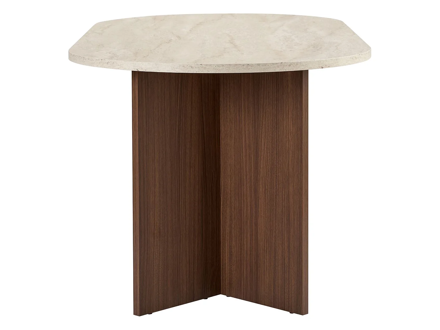Tavolo Fisso Monterano, 6 Posti, 180x90x75h cm Beige Marmo, Forma Ovale, Colore Ripiano Beige