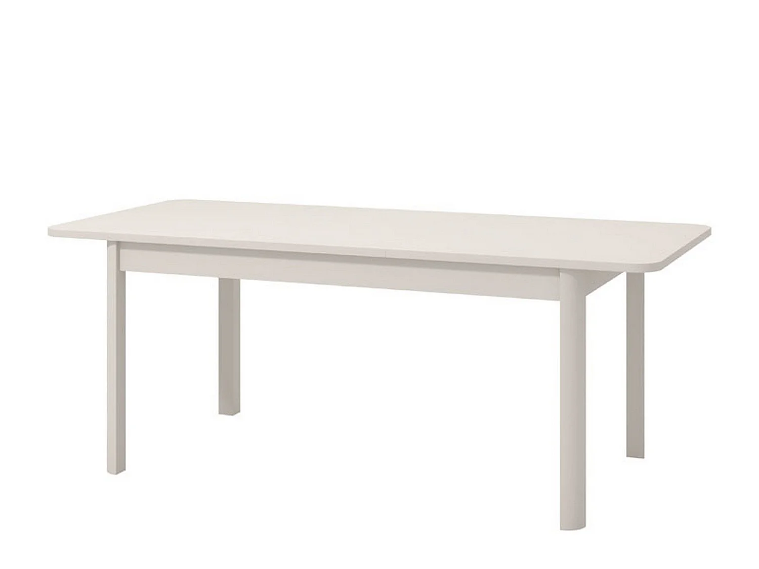 Table Fixe Tonara, 6 Places, 160x91x77h cm Blanc, Forme Rectangulaire, Plateau en Bois Mélaminé
