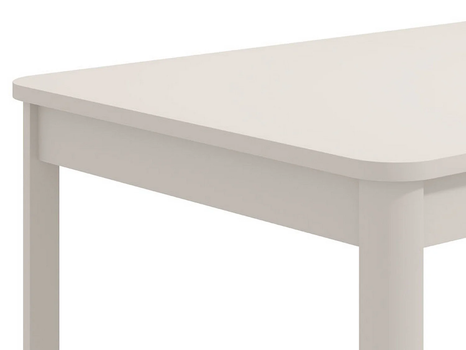 Table Fixe Tonara, 6 Places, 160x91x77h cm Blanc, Forme Rectangulaire, Plateau en Bois Mélaminé