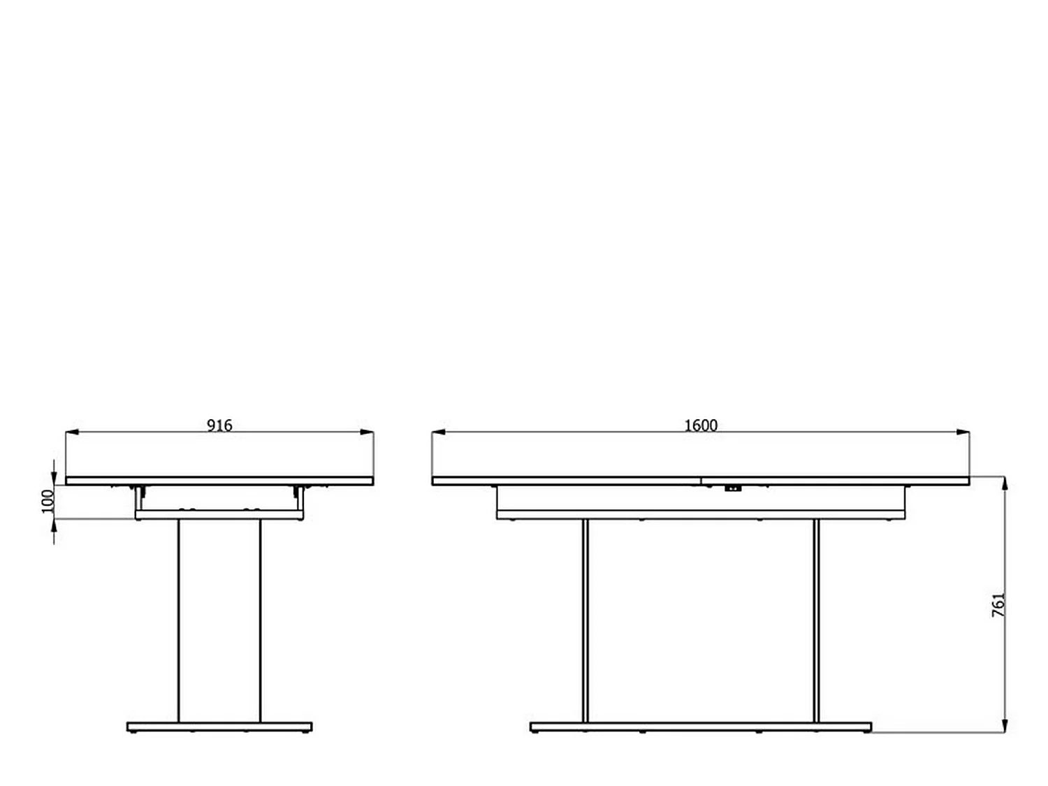 Table Fixe Siano, 6 Places, 160x92x76h cm Chêne Brun Noué, Forme Rectangulaire, Plateau en Bois Nobilité