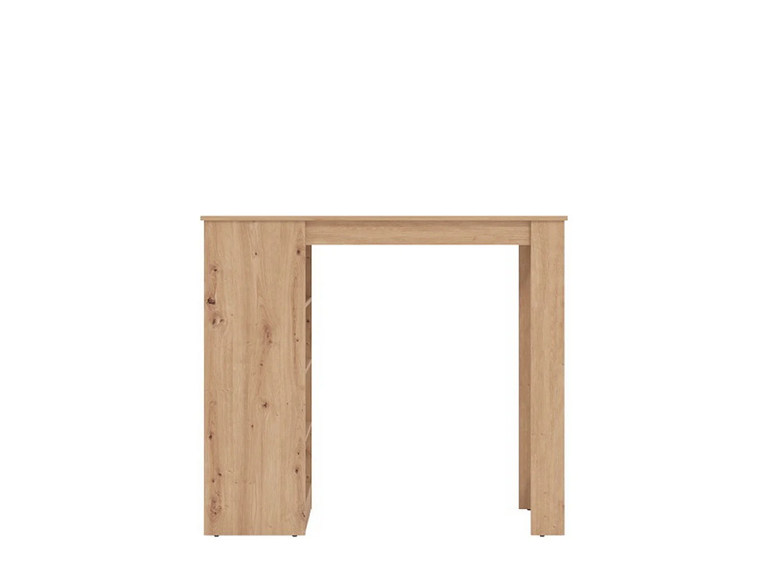 Table Fixe Sedriano, 2 Places, 120x50x105h cm, Chêne Marron Nœuds, Forme Rectangulaire, Plateau en Bois Mélaminé