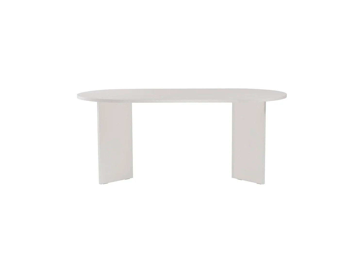 Tavolo Fisso Monterano, 6 Posti, 180x90x75h cm Bianco, Forma Ovale, Peso Supportato 70 kg