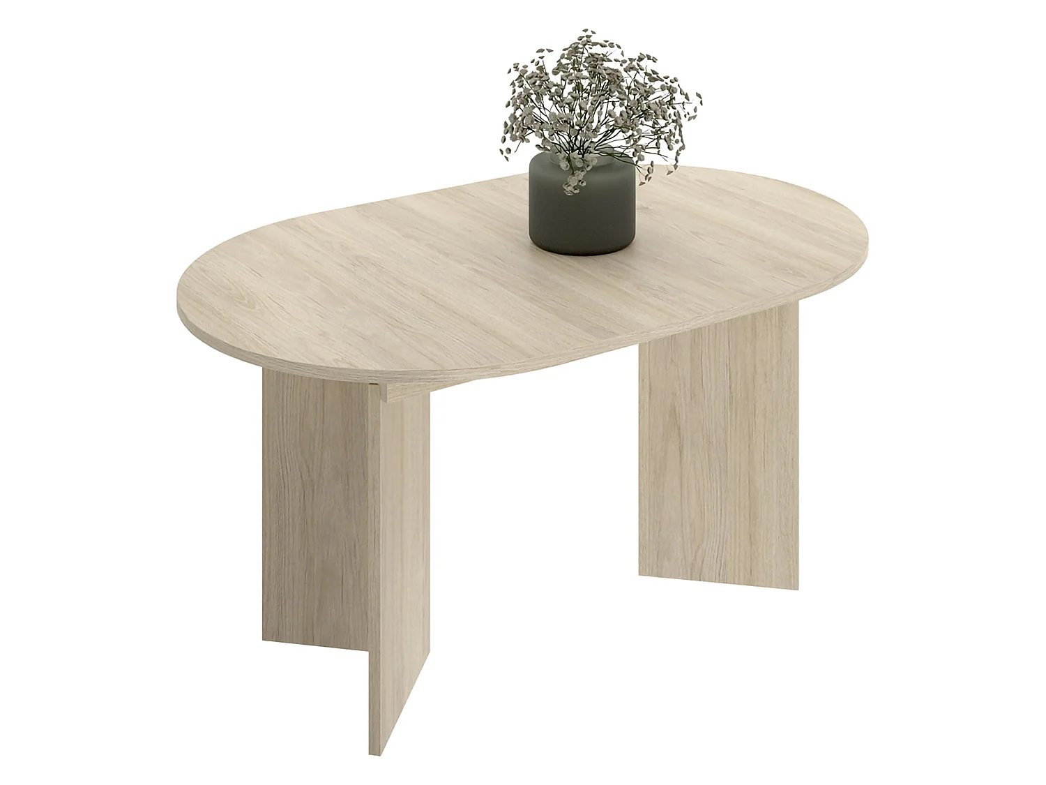Table Extensible Espanola, 6 Places, 90x140x76h cm Chêne Marron, Extensible, Mécanisme Extension Allonge Centrale