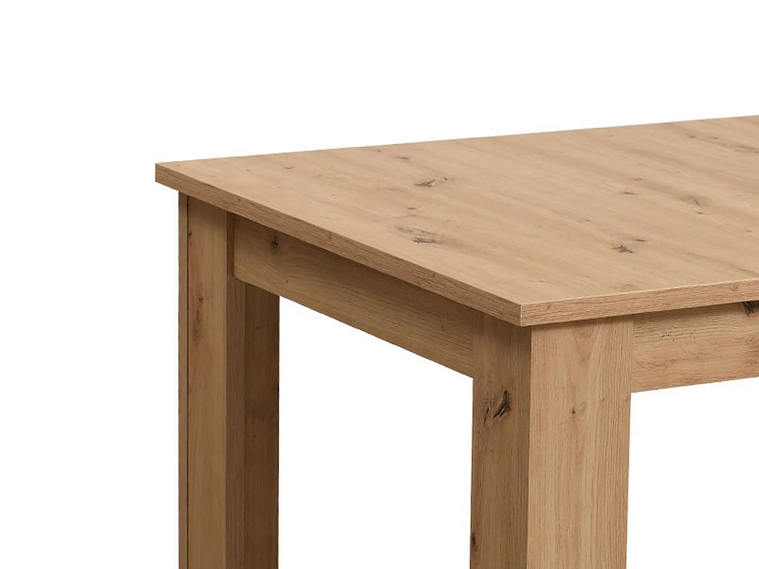 Table Extensible Lanusei, 8 Places, 161x91x77h cm Chêne Brun Nud, Extensible, Mécanisme Extension Centrale
