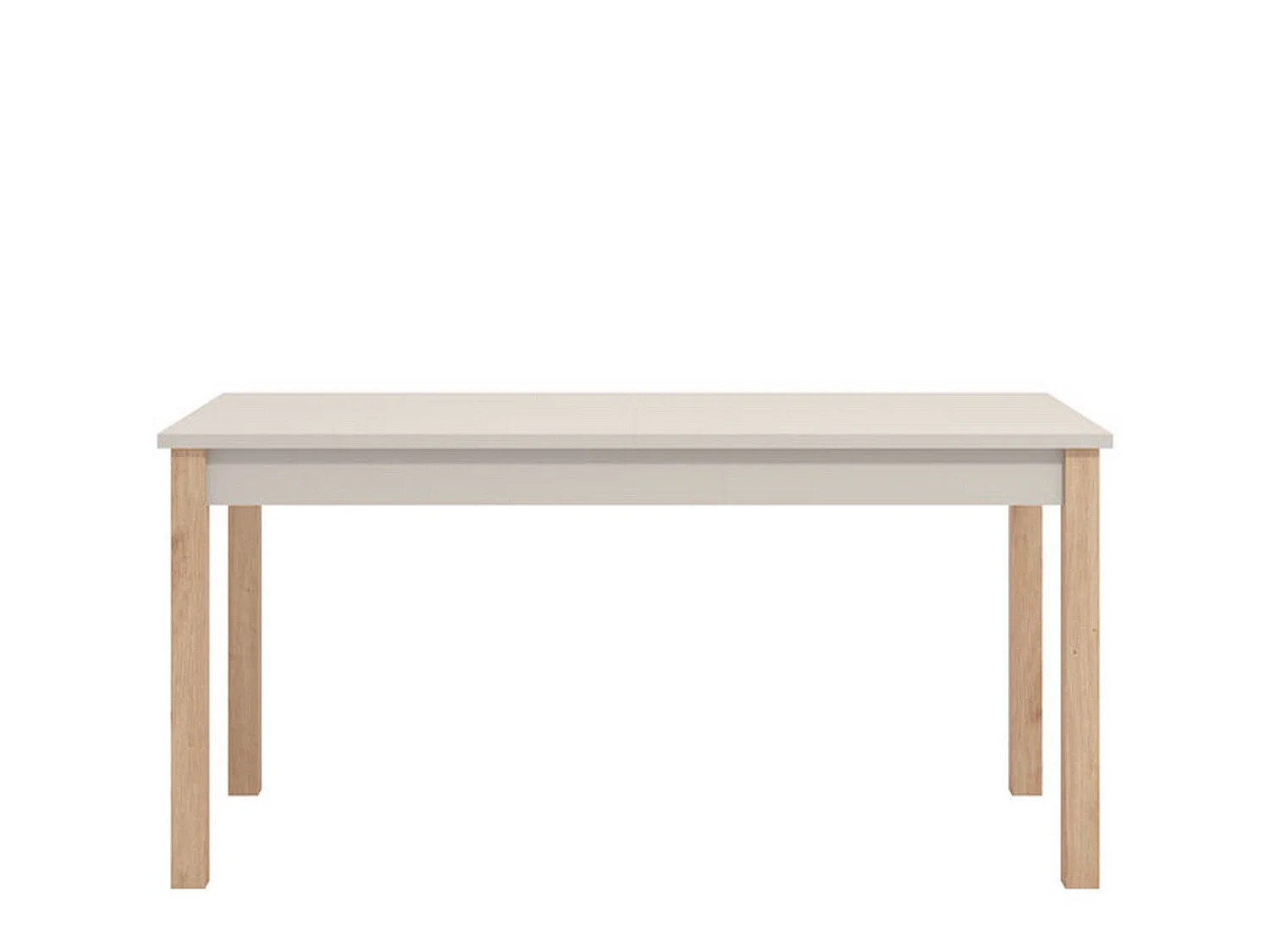 Table Éxtensible Bulzi, 8 Places, 160x80x77h cm Beige, Éxtensible, Mécanisme Extension Centrale