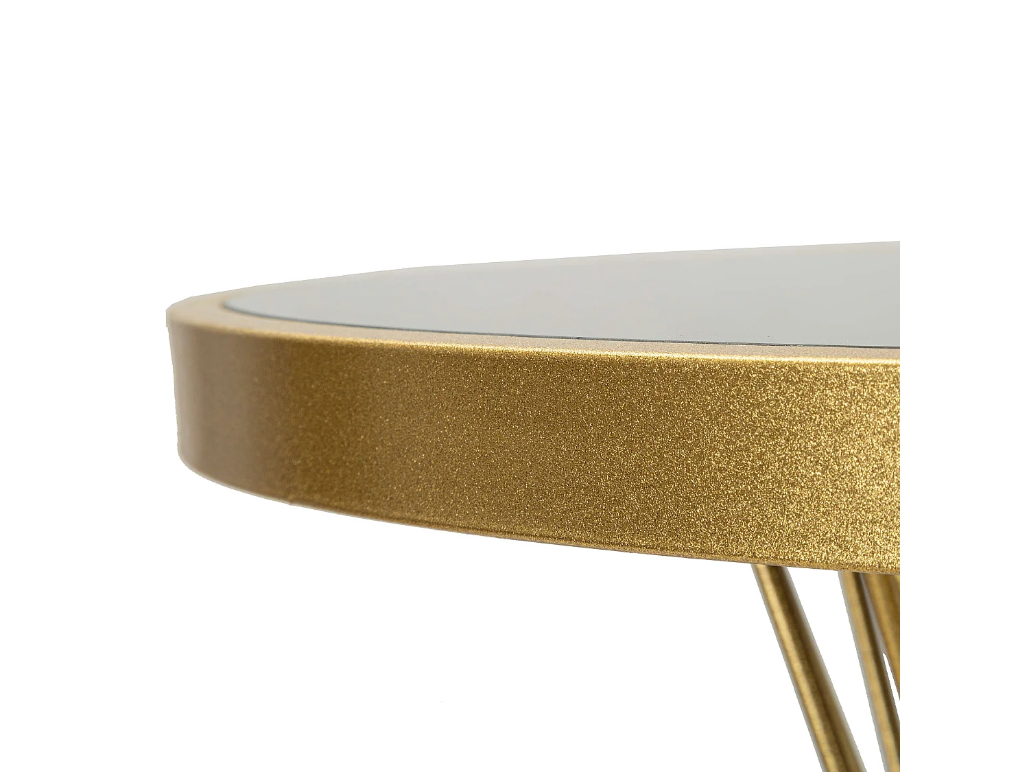Table Fixe Fakari, 2 Places, 70x70x103h cm Transparent, Structure Tressée, Forme Ronde