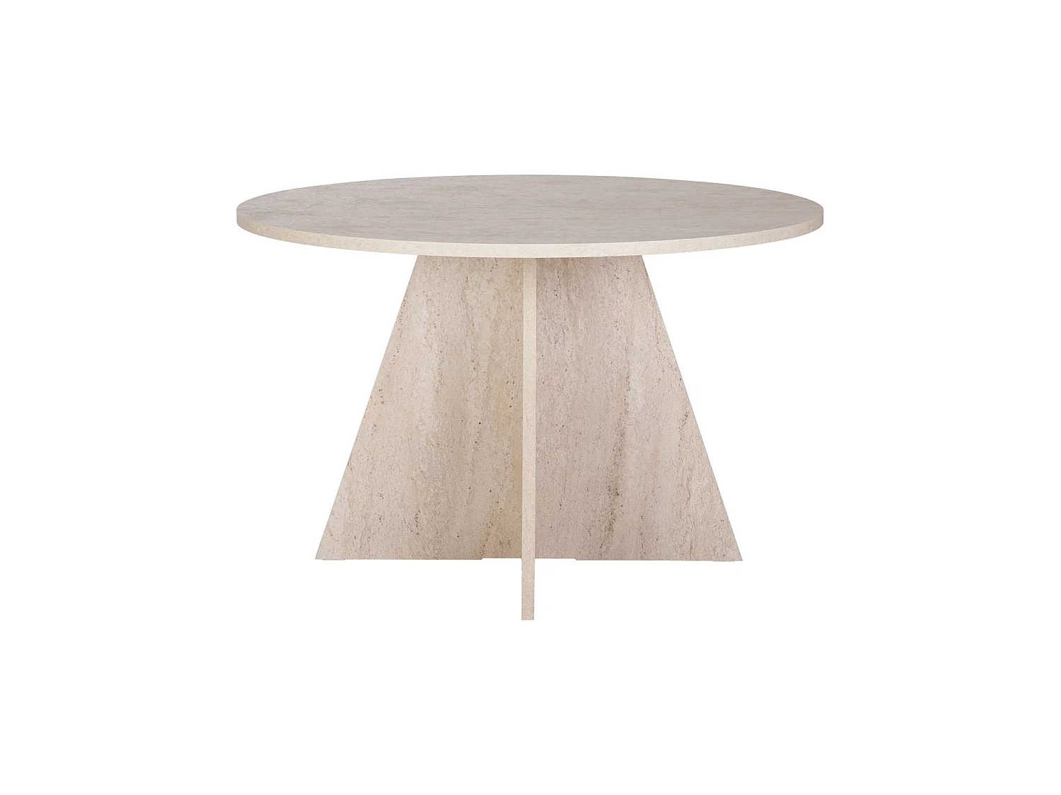 Tavolo Fisso Racale, 4 Posti, 120x120x75h cm Bianco Marmo, Forma Rotondo, Peso Supportato 60 kg