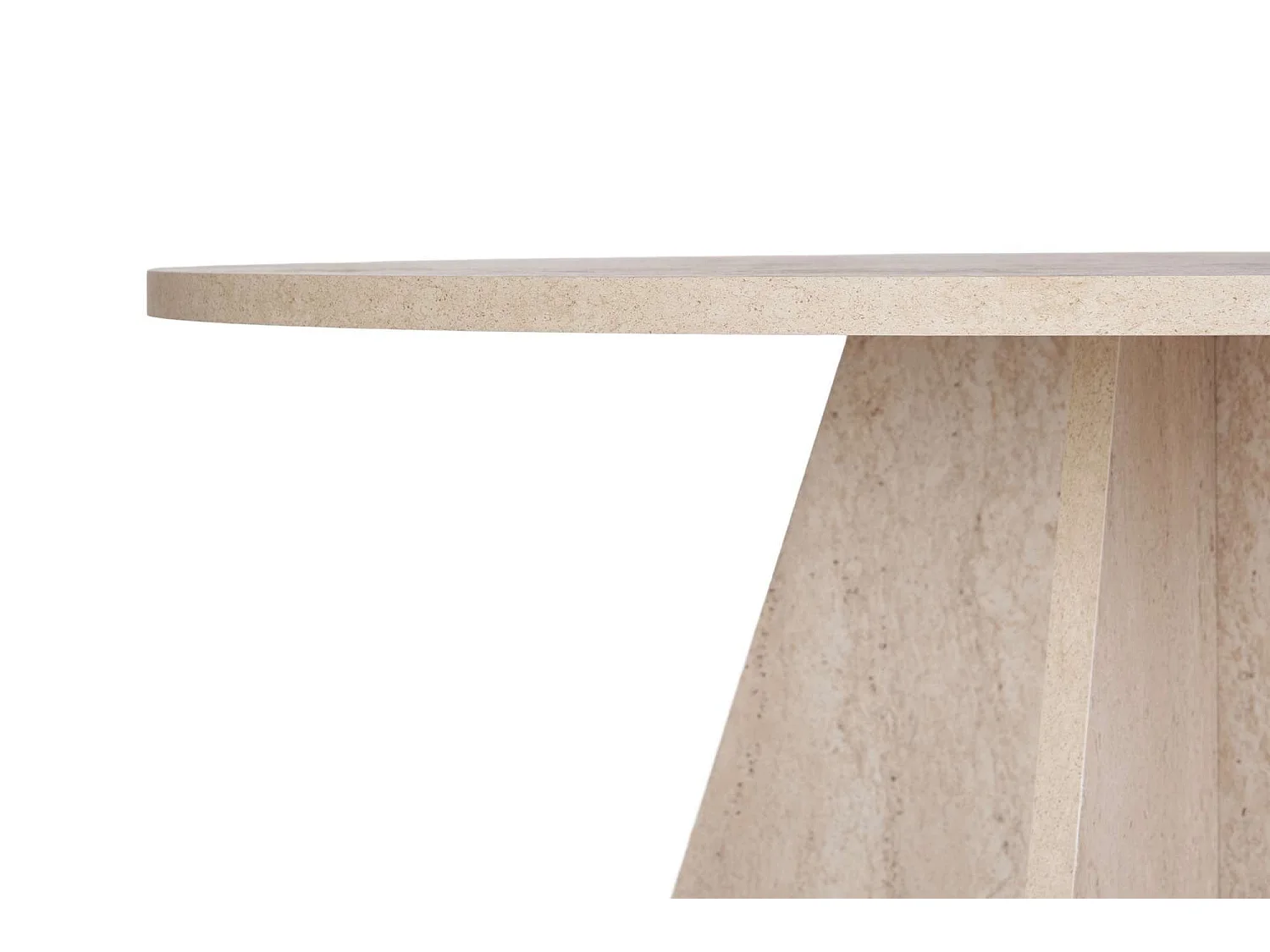 Tavolo Fisso Racale, 4 Posti, 120x120x75h cm Bianco Marmo, Forma Rotondo, Peso Supportato 60 kg