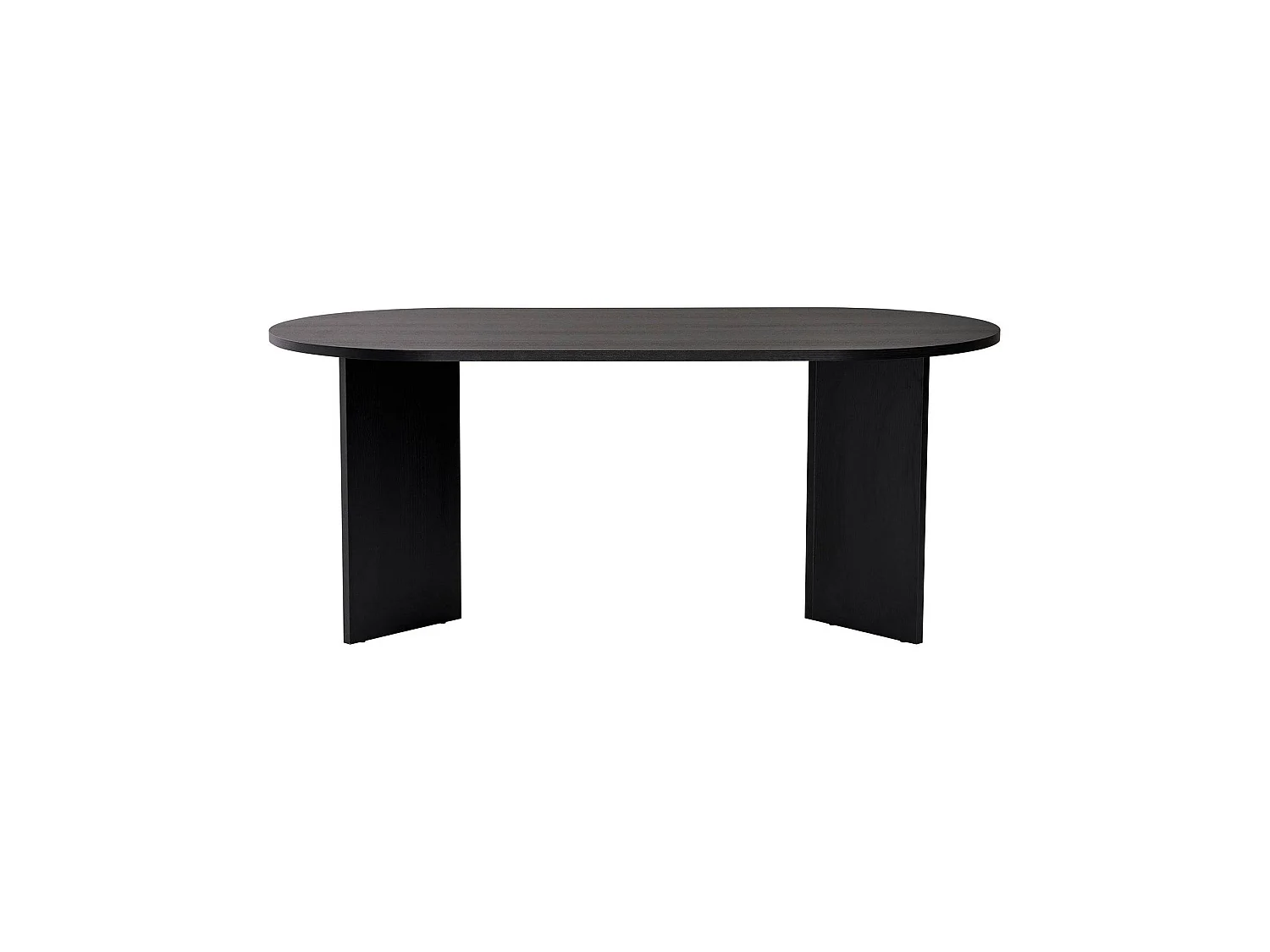 Tavolo Fisso Monterano, 6 Posti, 180x90x75h cm Nero, Forma Ovale, Peso Supportato 70 kg