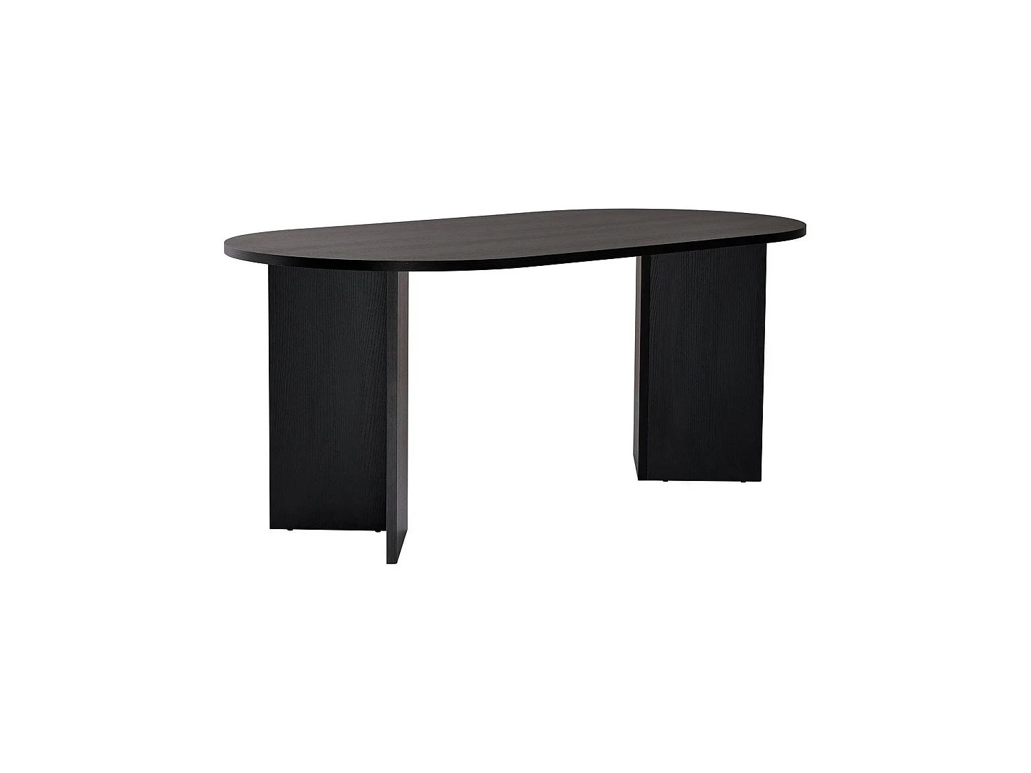 Tavolo Fisso Monterano, 6 Posti, 180x90x75h cm Nero, Forma Ovale, Peso Supportato 70 kg