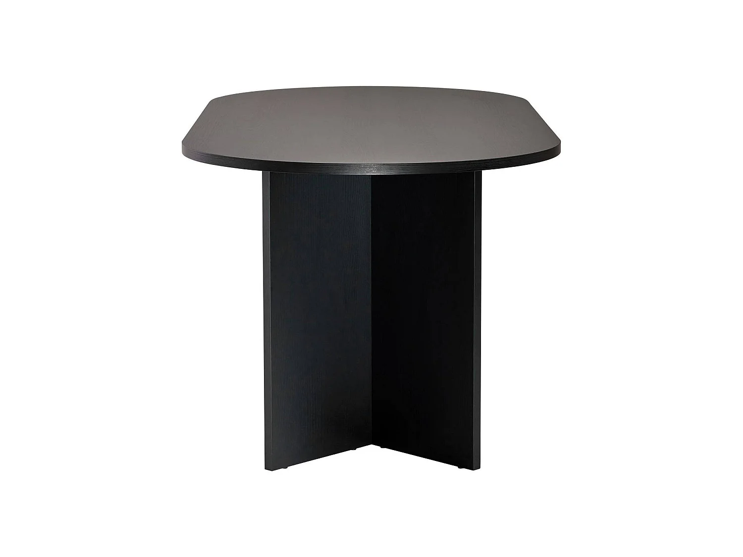 Tavolo Fisso Monterano, 6 Posti, 180x90x75h cm Nero, Forma Ovale, Peso Supportato 70 kg