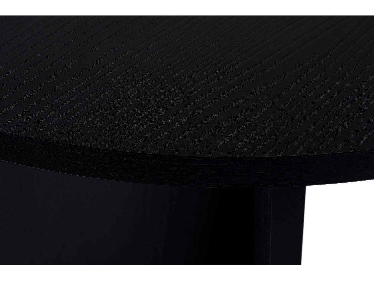 Tavolo Fisso Monterano, 6 Posti, 180x90x75h cm Nero, Forma Ovale, Peso Supportato 70 kg