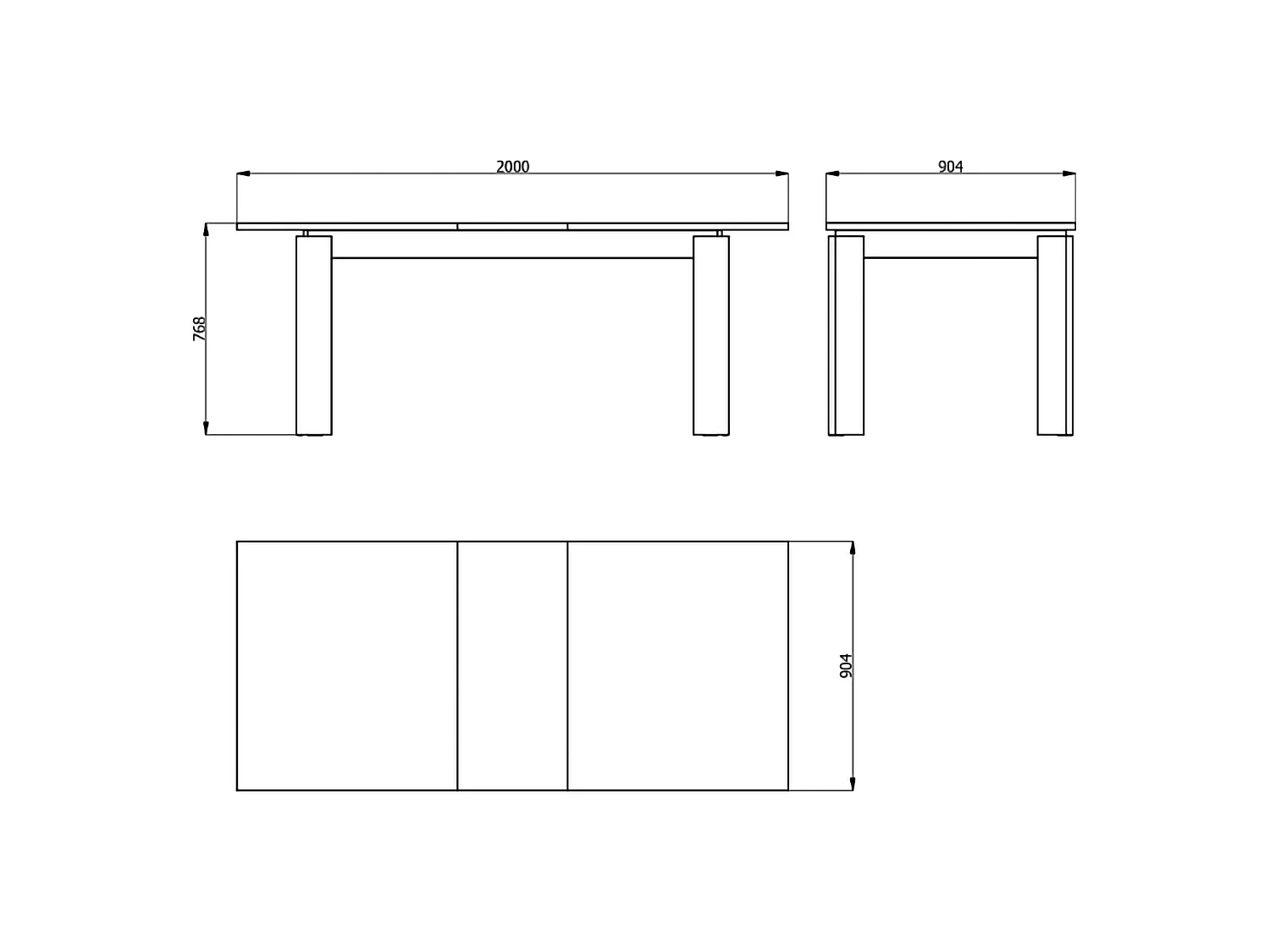 Table Fixe Ulass, 8 Places, 160x90x77h cm Chêne Brun Nœud, Forme Rectangulaire, Teinte Structure Chêne Nœud