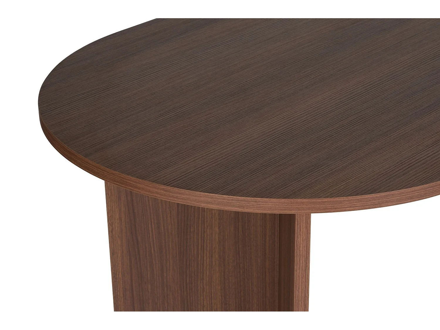 Tavolo Fisso Monterano, 6 Posti, 180x90x75h cm Marrone Noce, Forma Ovale, Peso Supportato 70 kg