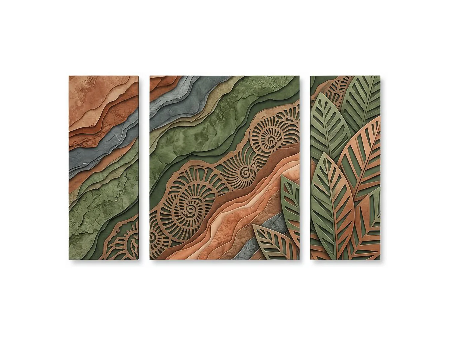 Tableau Nalesili, Structure en Tissu, 90x90h cm Multicolore, Bois Noble, Structure Bois Noble