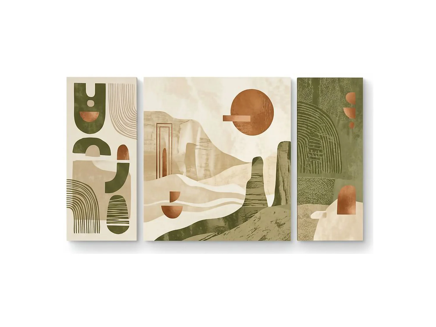 Tableau Nalirine, Structure en Tissu, 90x90h cm Multicolore, Bois Nobilé, Structure en Bois Nobilé