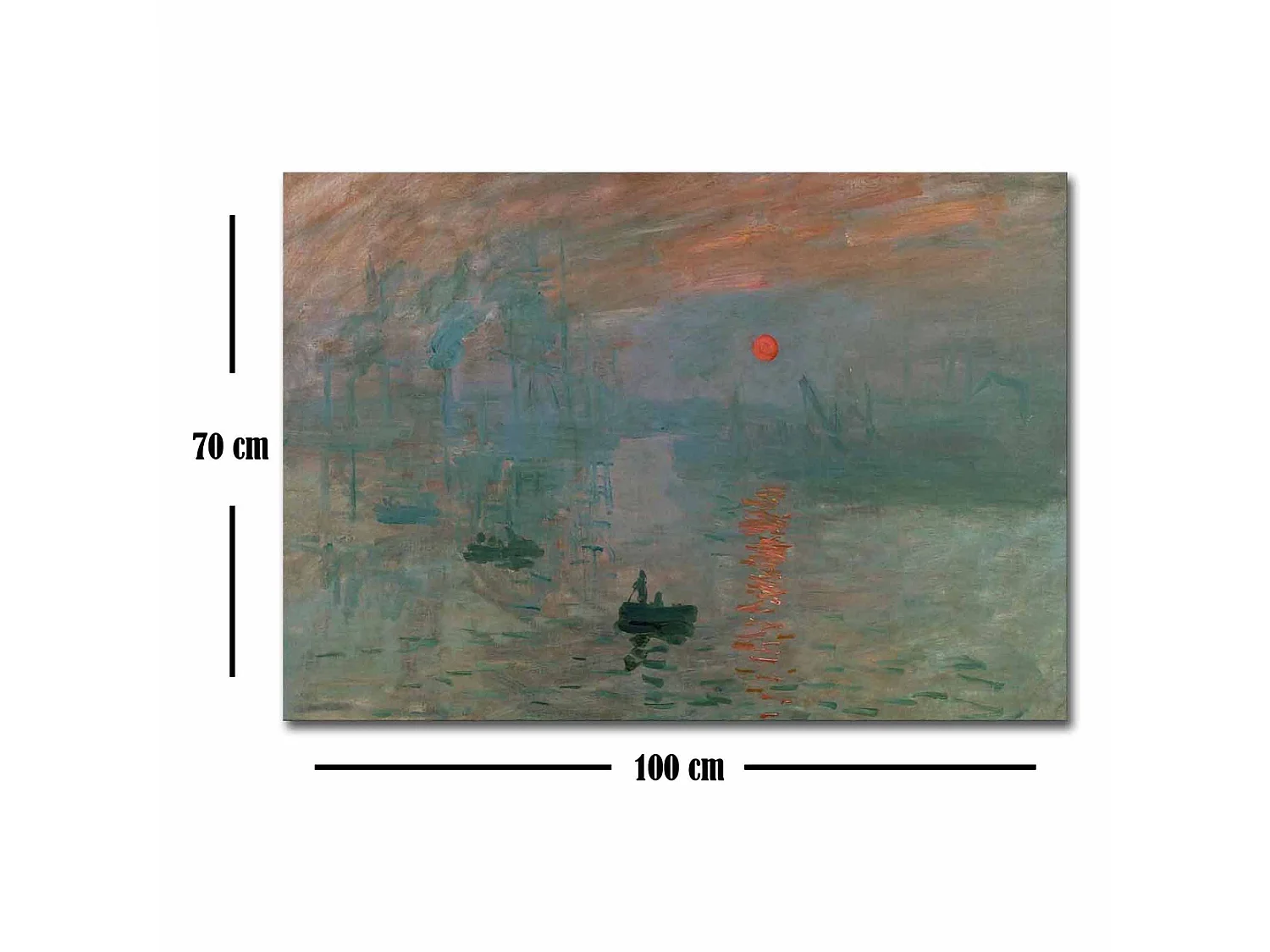 Tableau Nemara, Structure en Tissu, 70x100h cm Multicolore, Bois Nobilité