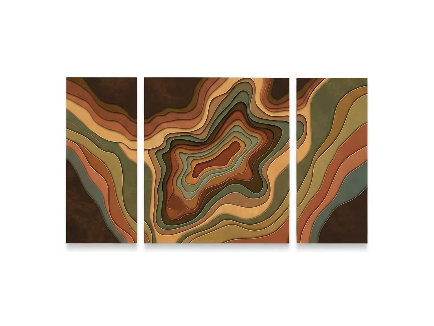 Tableau Nalase, Structure en Tissu, 90x90h cm Multicolore, Bois Nobilité