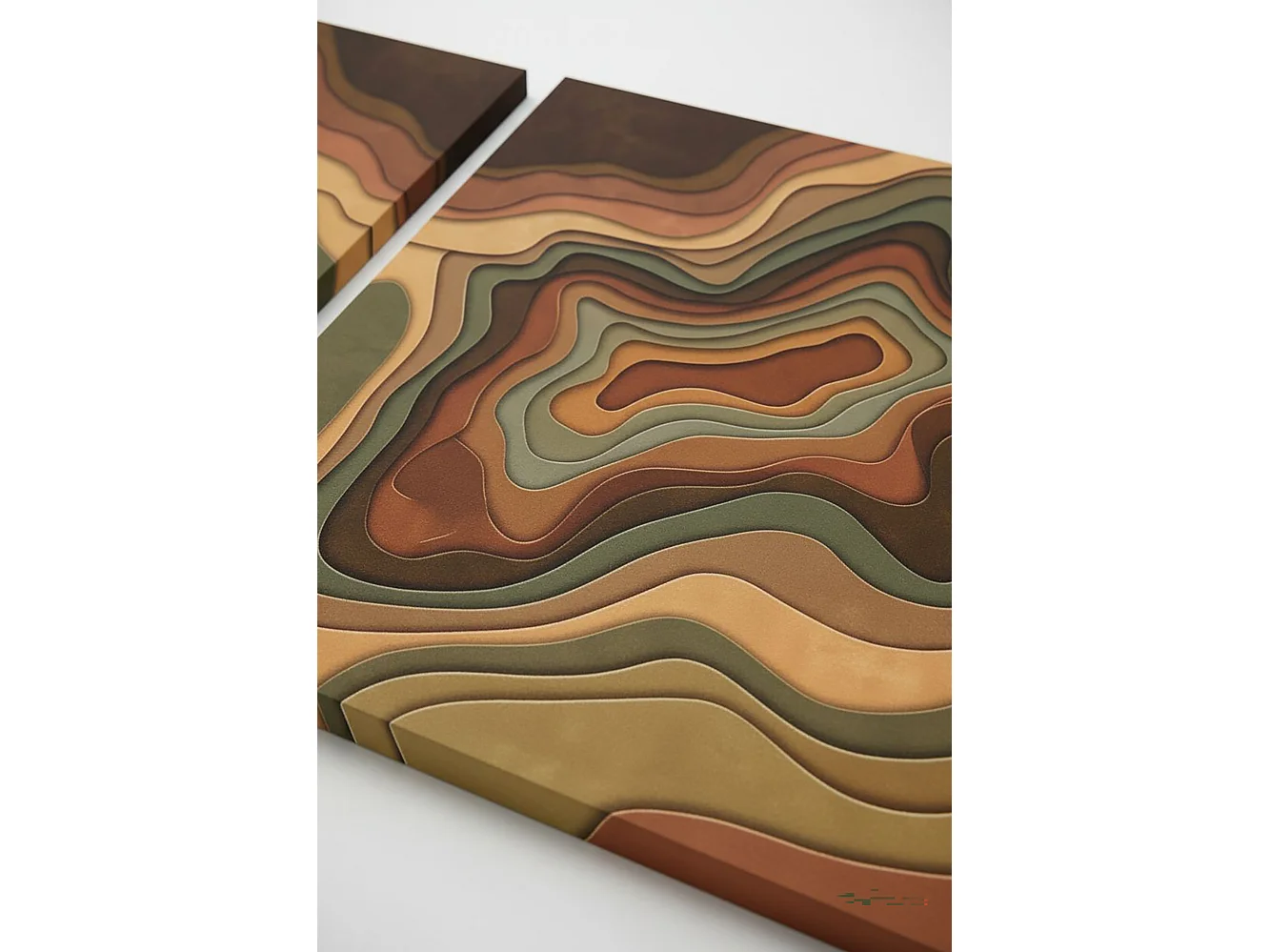 Tableau Nalase, Structure en Tissu, 90x90h cm Multicolore, Bois Nobilité