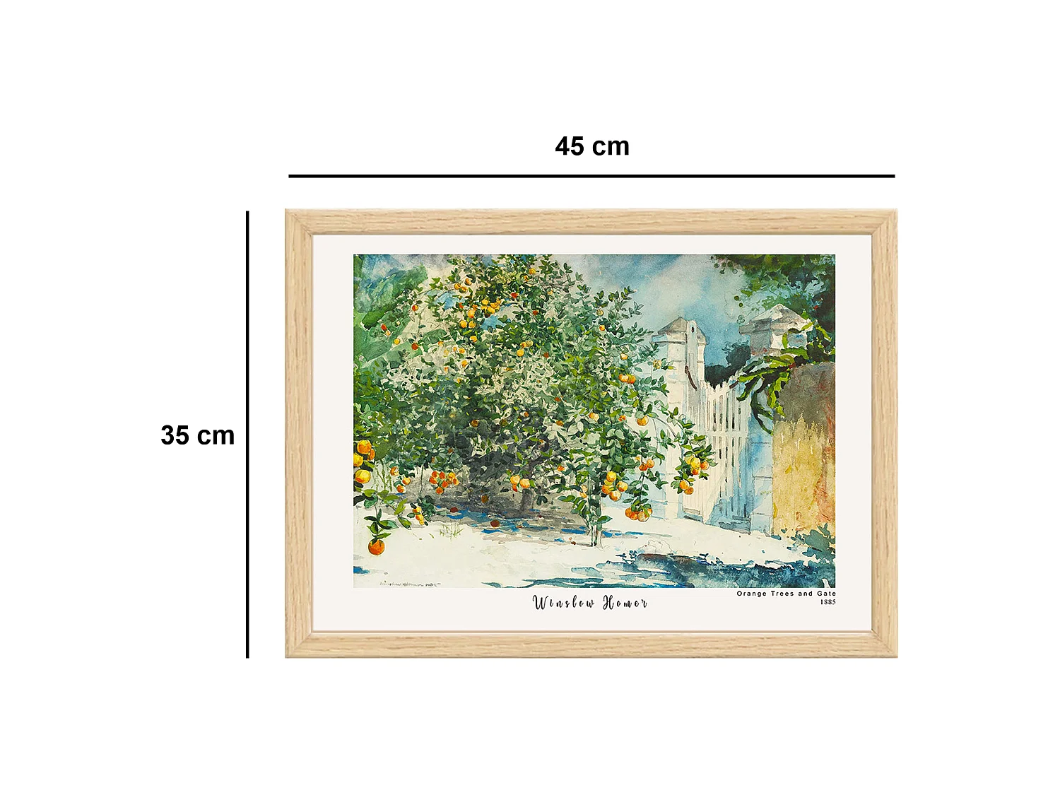 Tableau Mimesira, Structure en tissu, 35x45h cm multicolore, bois noble, structure en bois noble