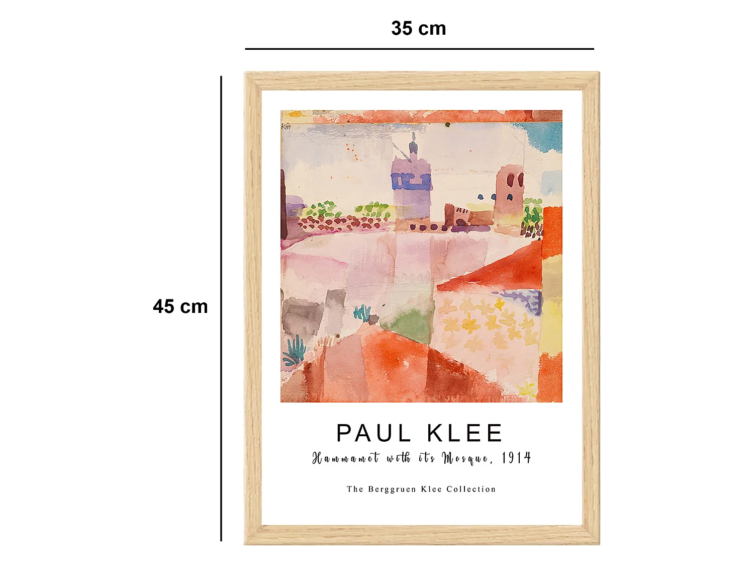 Tableau Mesidala, Structure en Tissu, 35x45h cm Multicolore, Bois Nobilité