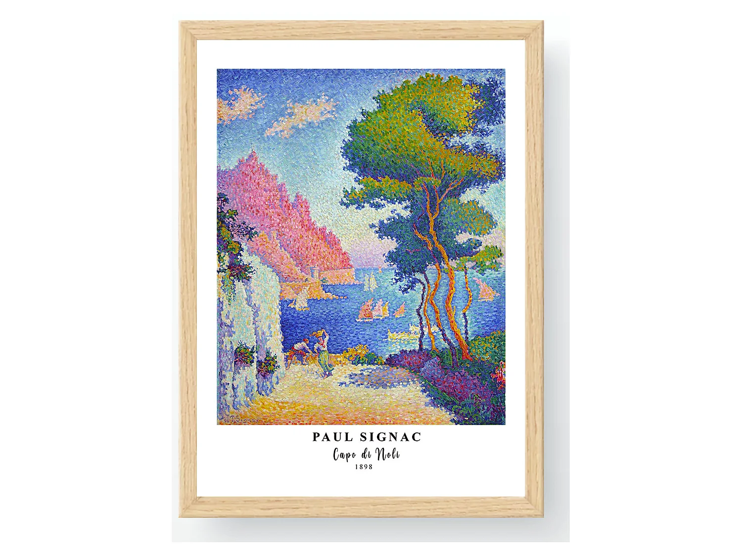 Tableau Mimeka, structure en tissu, 35x45h cm multicolore, matériau en bois noble, structure en bois noble