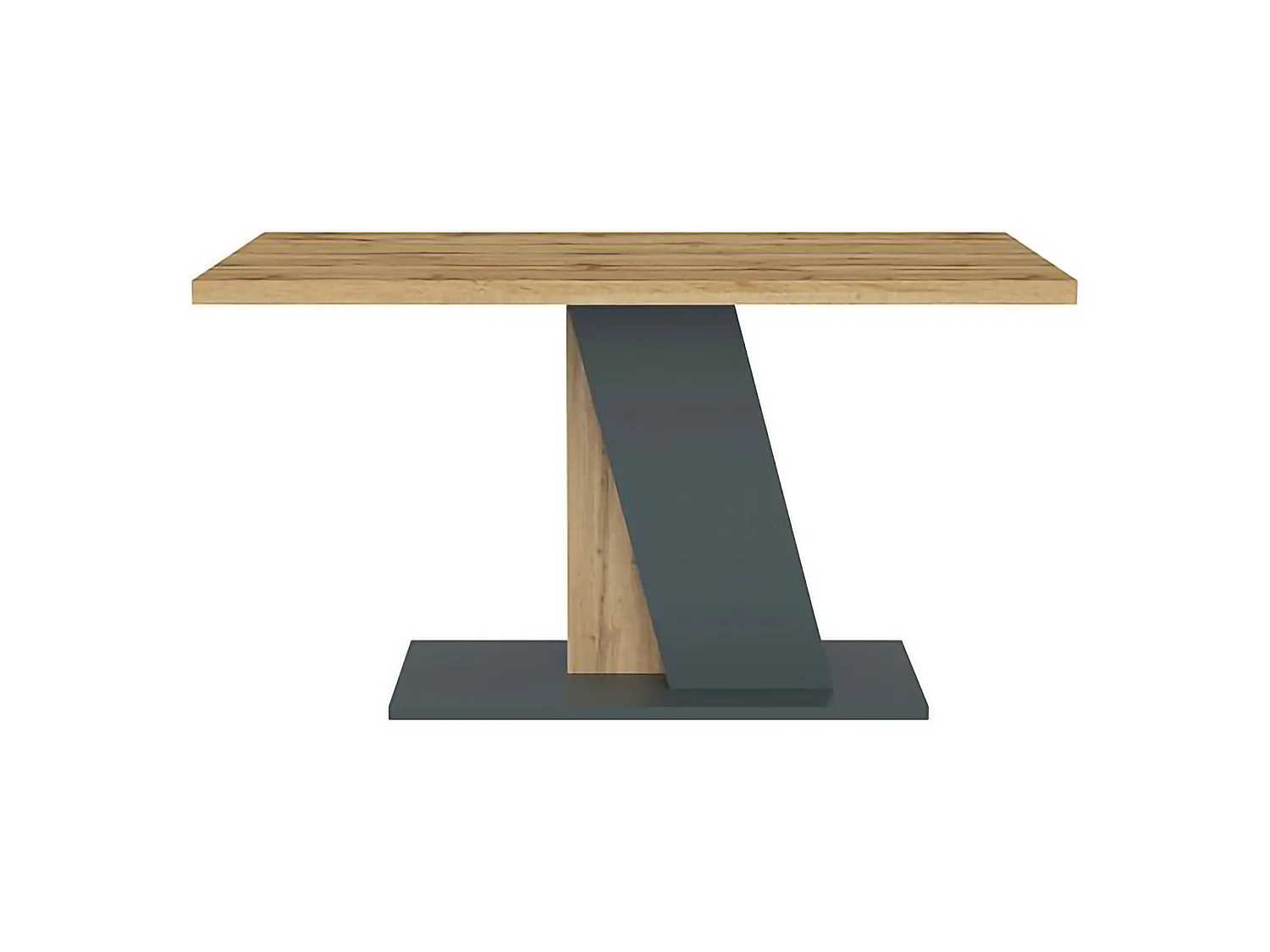 Table Fixe Livani, 6 Places, 138x90x76 cm Marron Chêne Noeuds, Forme Rectangulaire, Teinte Chêne Noeuds