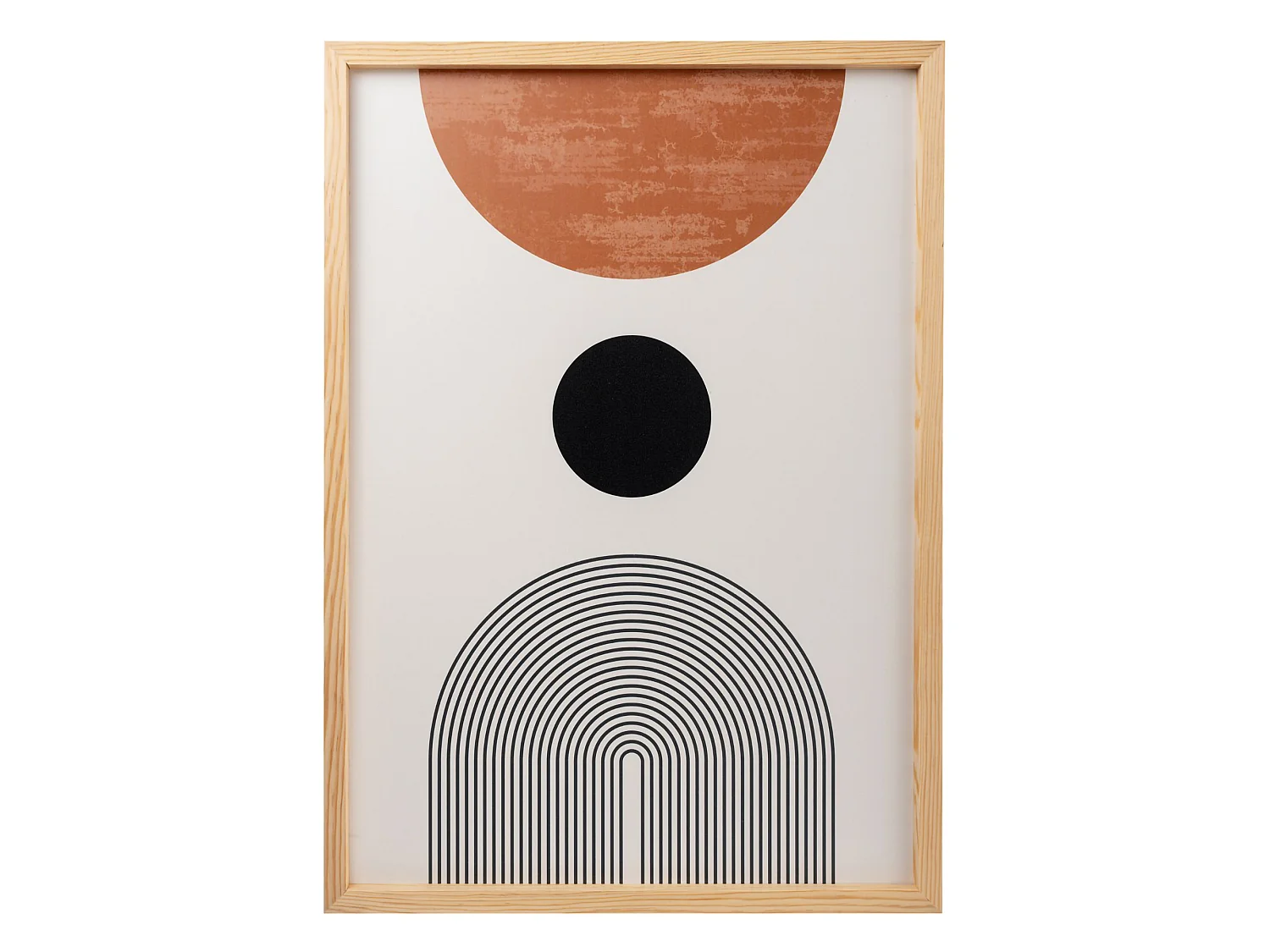 Tableau Menonepa, Structure en bois noble, 50x70h cm Multicolore