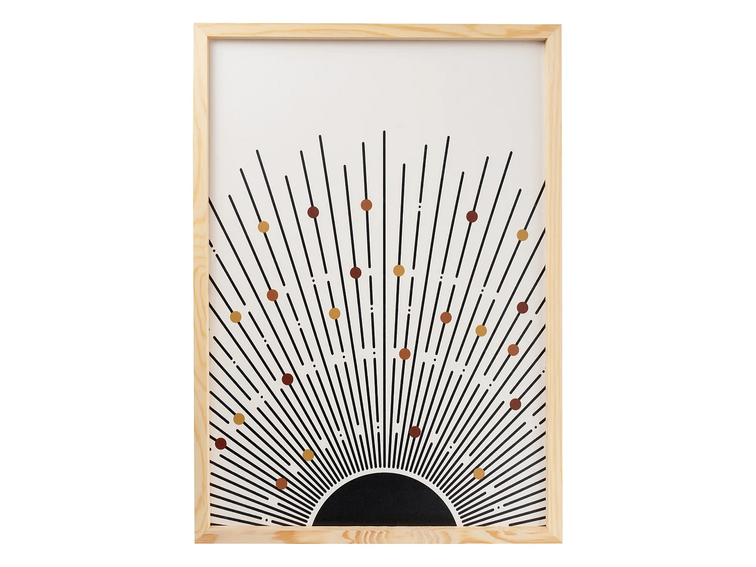 Tableau Menonepa, Structure en bois noble, 50x70h cm Multicolore