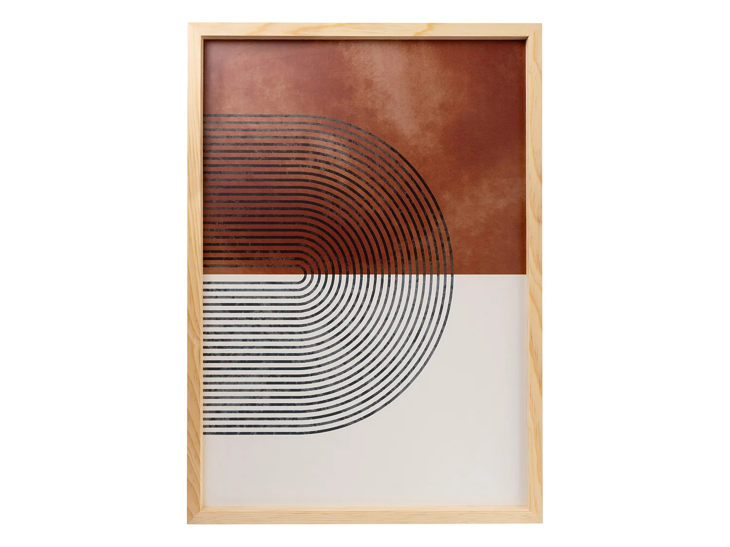 Tableau Menonepa, Structure en bois noble, 50x70h cm Multicolore