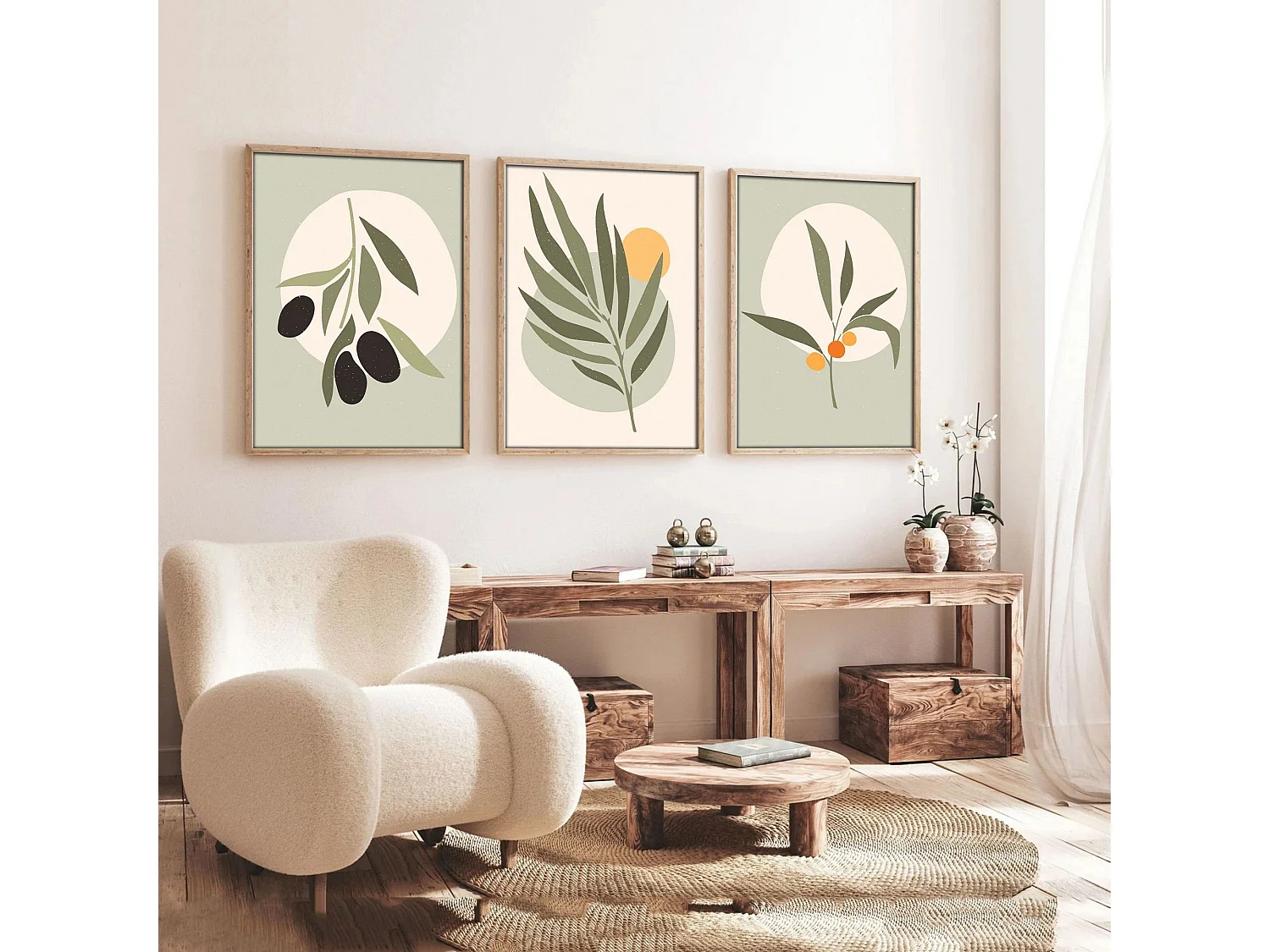 Tableau Mepamano, Structure en Bois Mélaminé, 50x70h cm Multicolore,