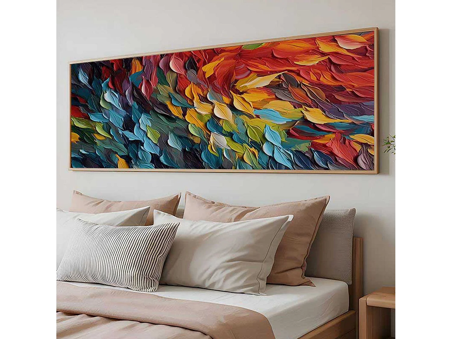 Cadre Ciblé, Structure en Bois Nobilé, 50x120h cm Multicolore,