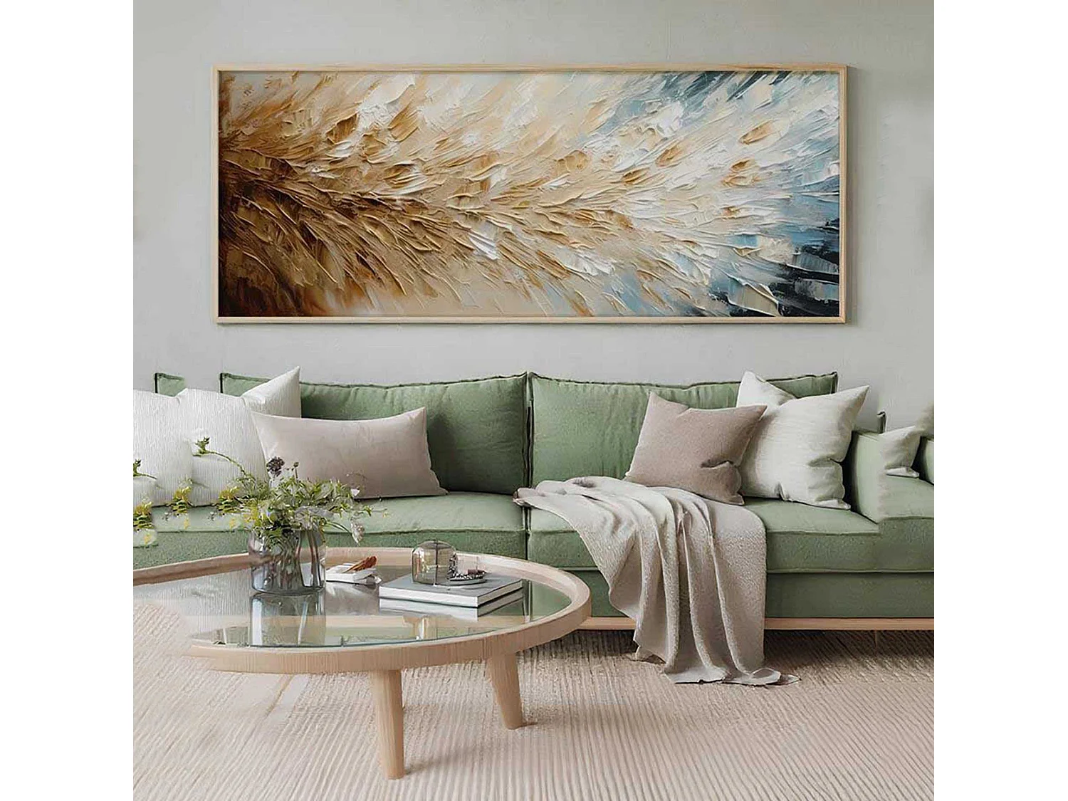 Tableau Mirevalo, Structure en Bois Nobilité, 50x120h cm Multicolore,