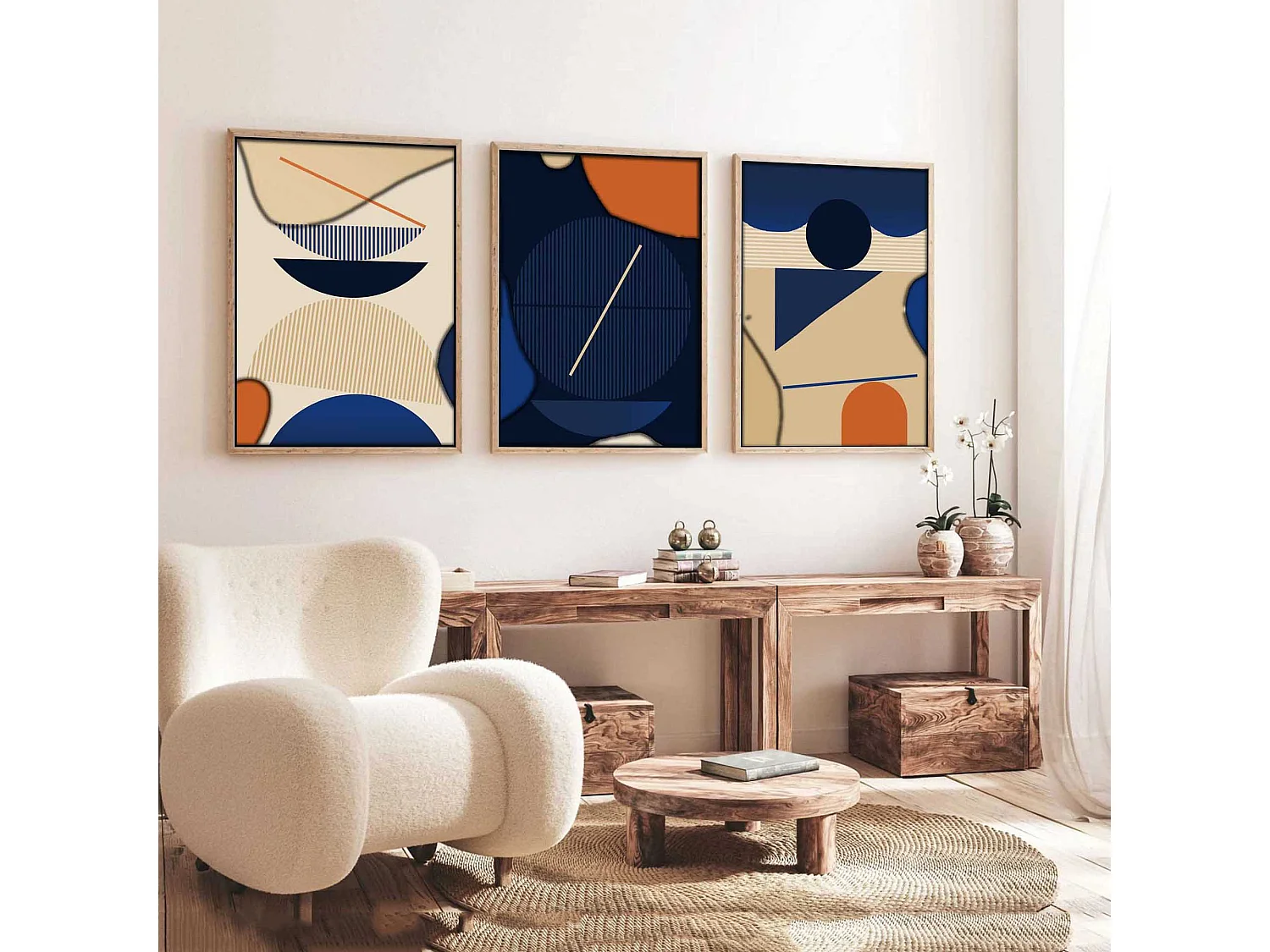 Quadro Meravane, Materiale Struttura in Legno Nobilitato, 50x70h cm Multicolore,