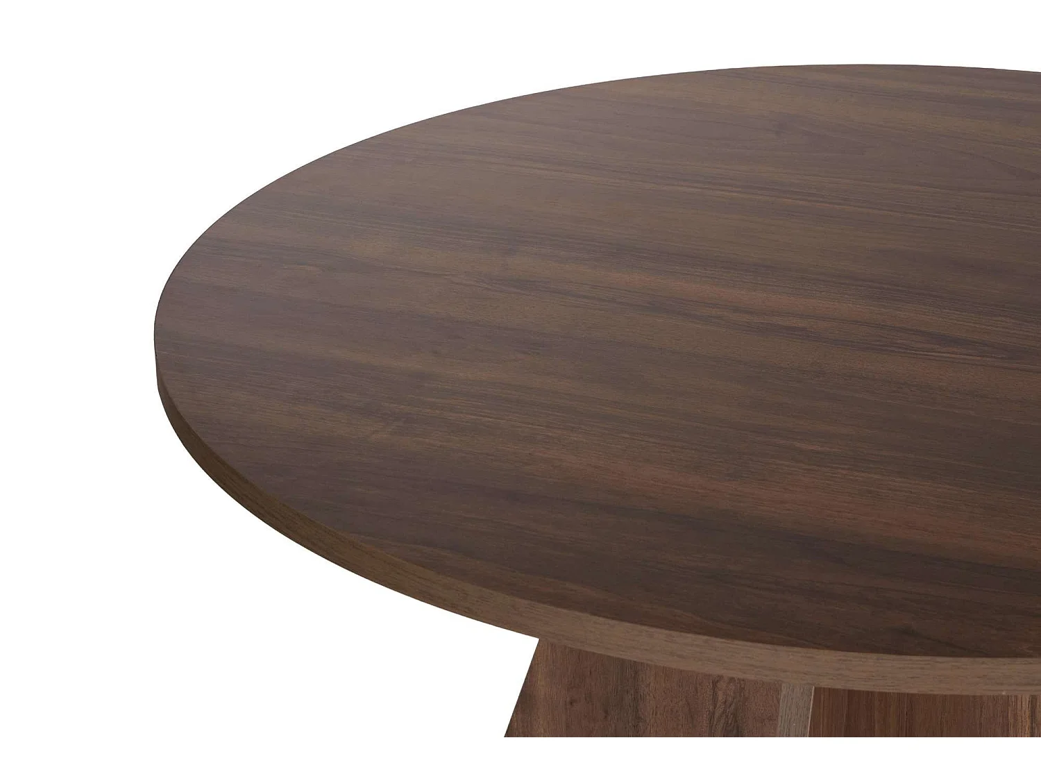Tavolo Fisso Racale, 4 Posti, 120x120x75h cm Marrone Noce, Forma Rotondo, Peso Supportato 60 kg