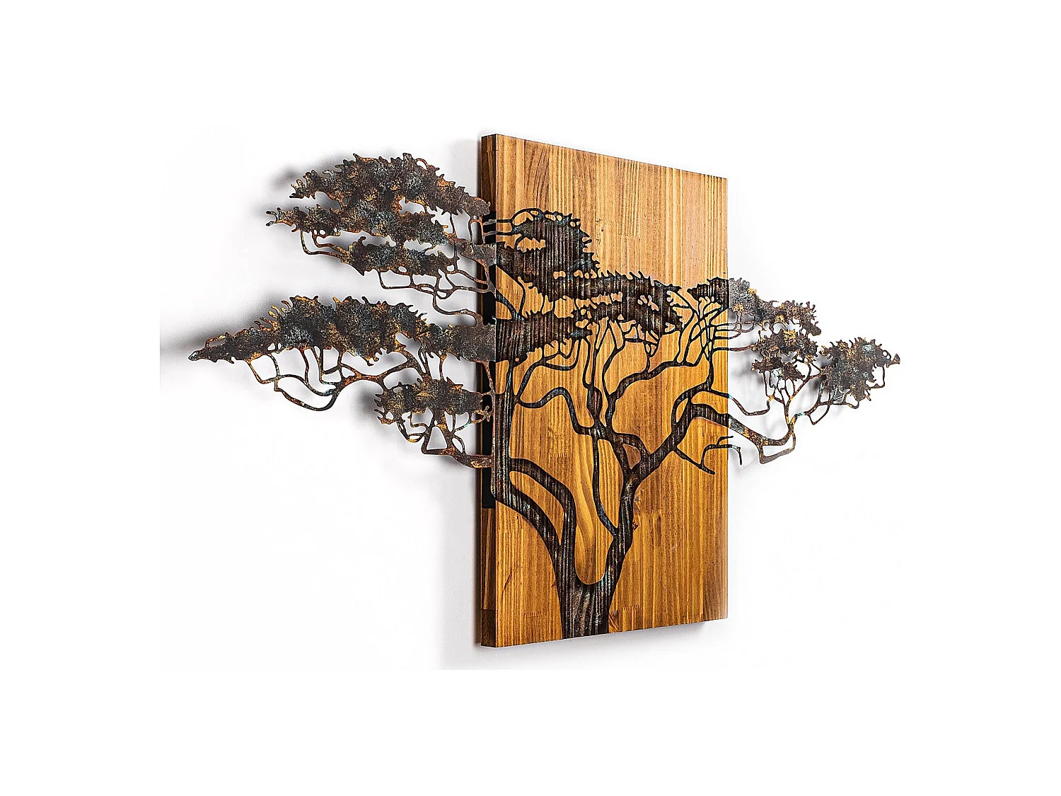 Tableau Mitisa, structure en métal, 144x70h cm multicolore, bois aggloméré