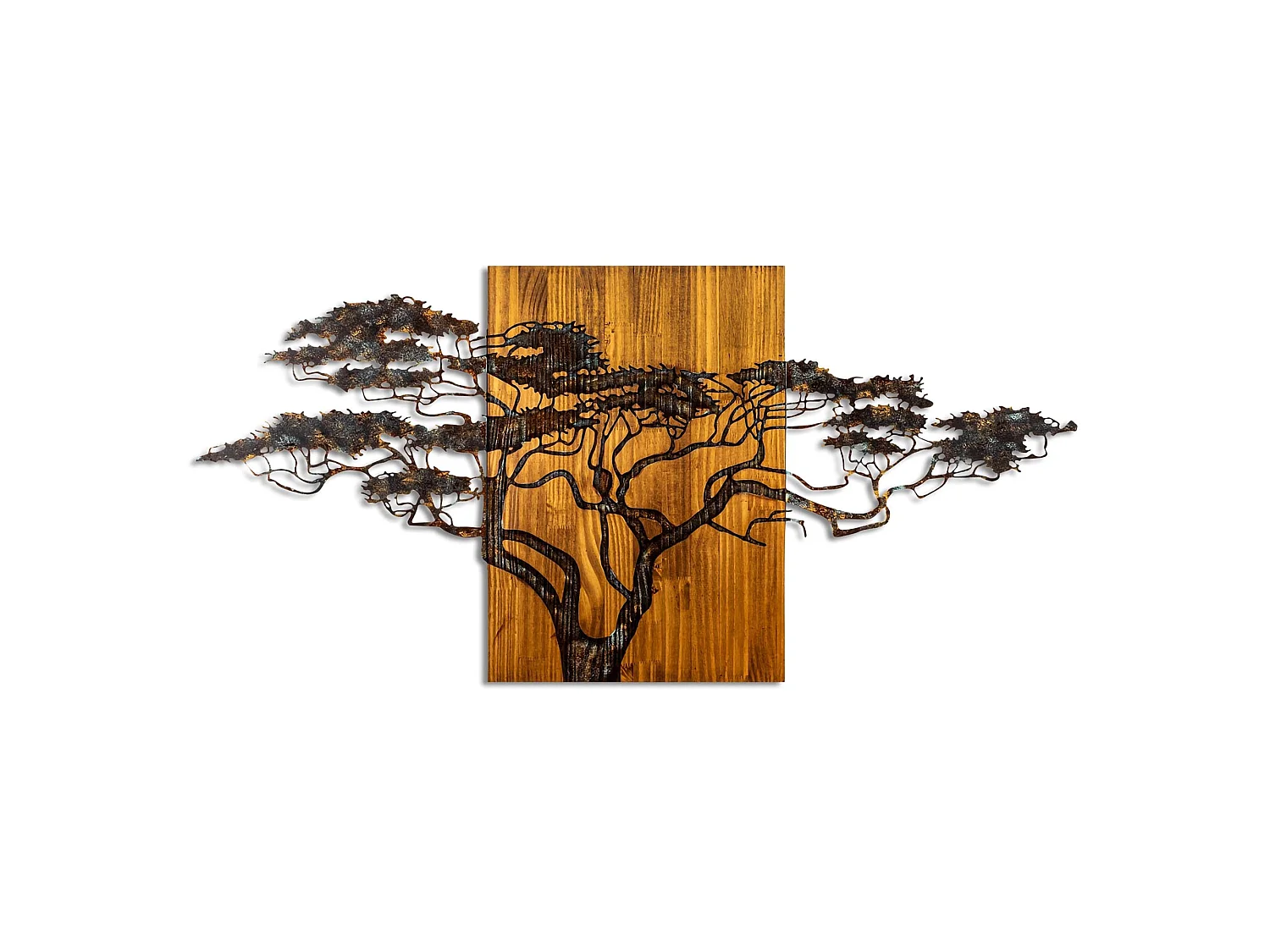 Tableau Mitisa, structure en métal, 144x70h cm multicolore, bois aggloméré