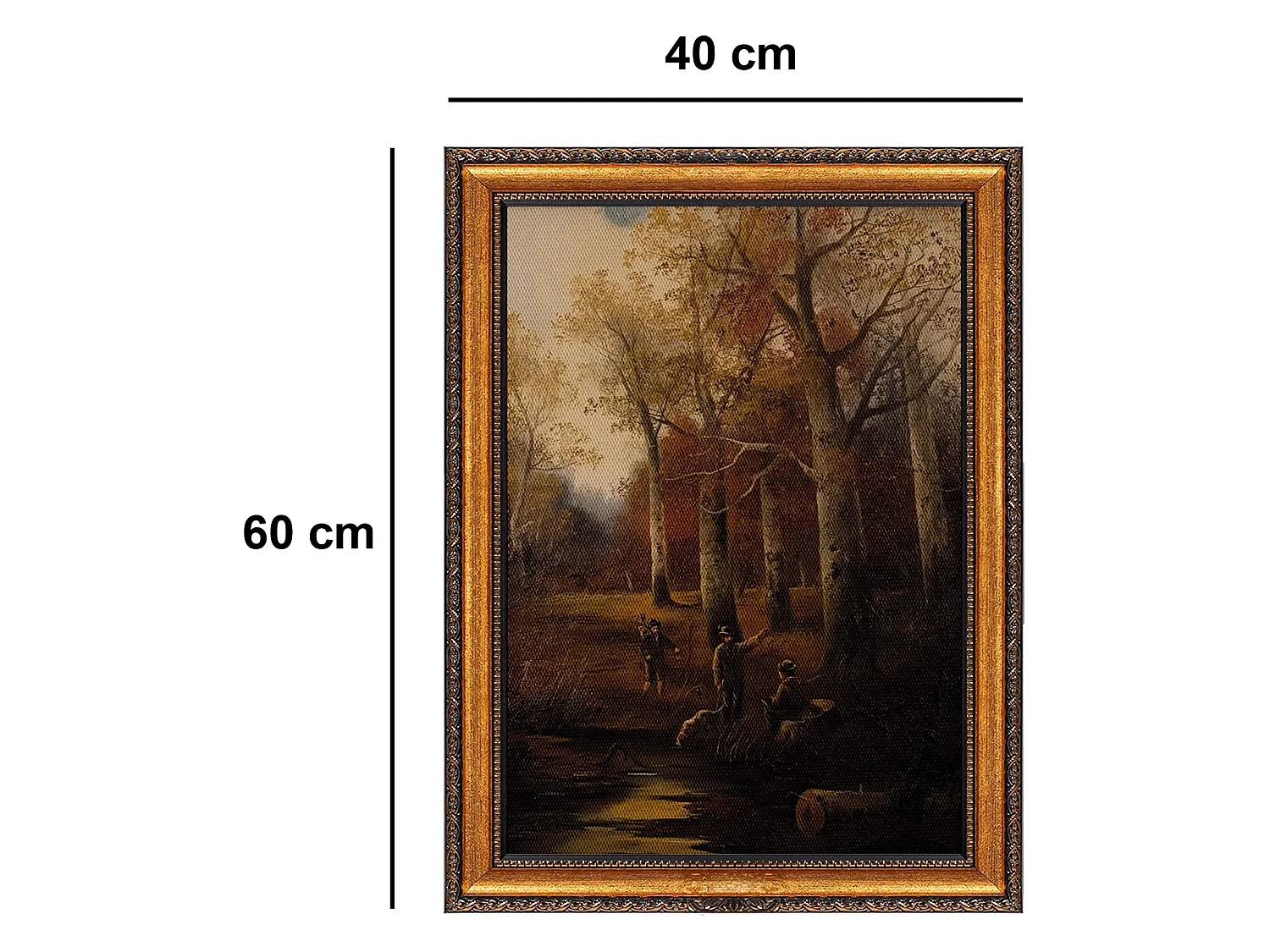 Tableau Narega, Structure en tissu, 40x60h cm Multicolore, Bois Noble