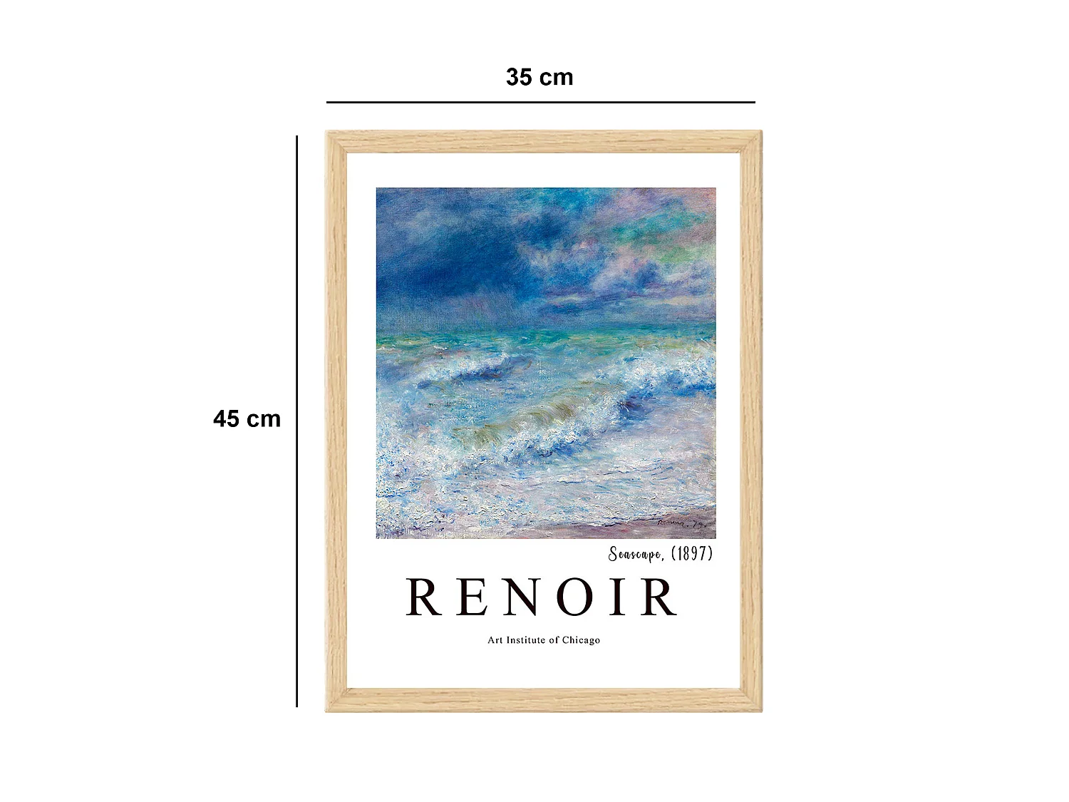 Tableau Mesava, Structure en tissu, 35x45h cm Multicolore, Bois aggloméré
