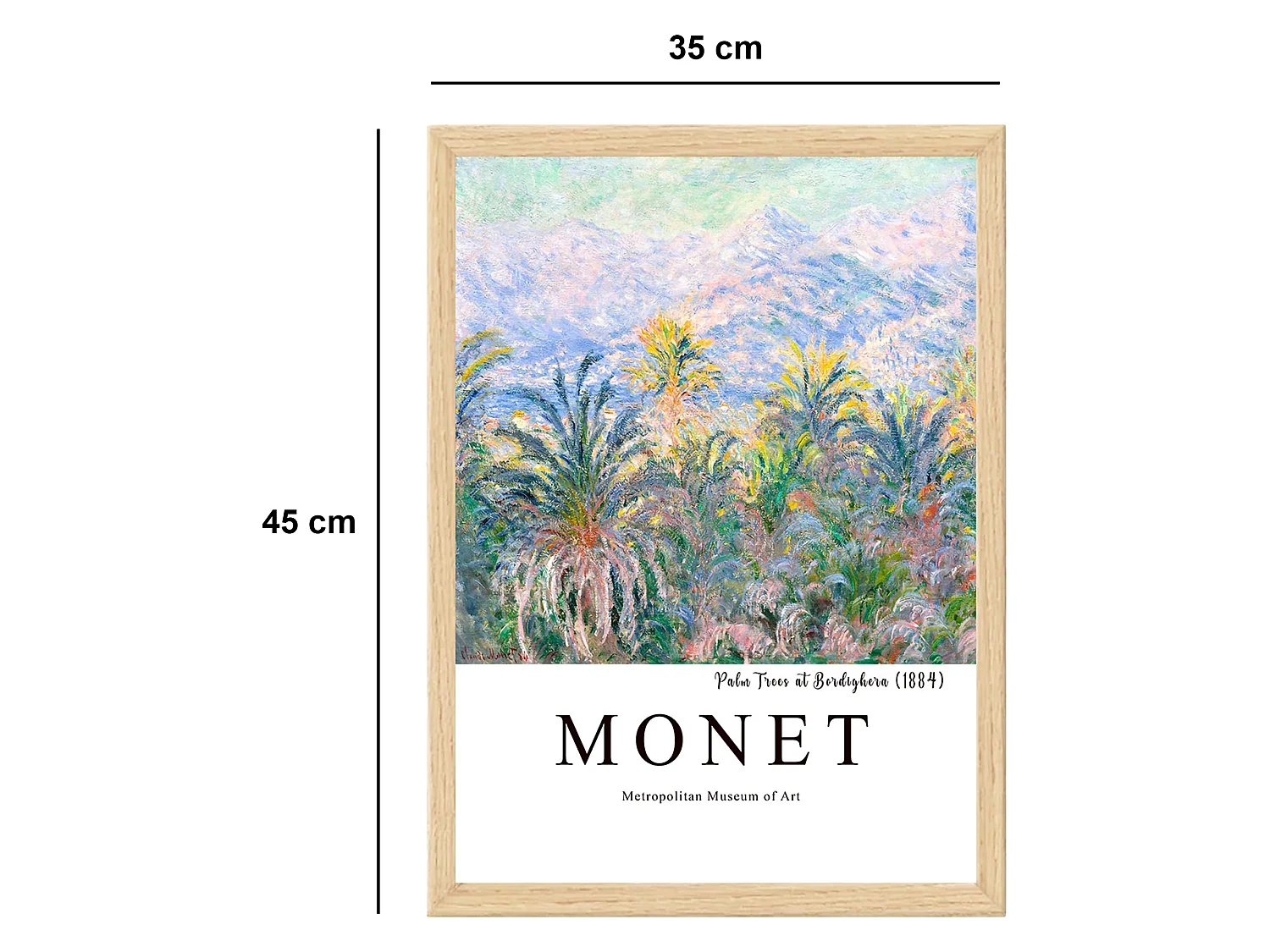 Cadre Mihate, Structure en Tissu, 35x45h cm Multicolore, Bois Nobilité