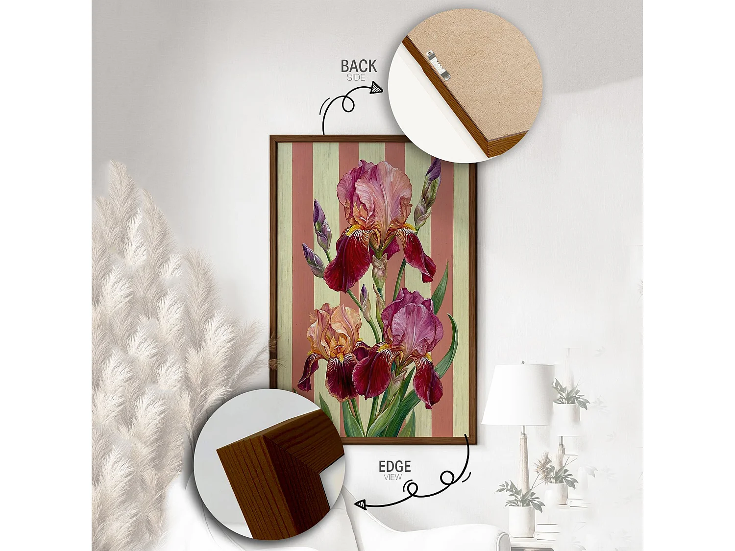 Tableau Melaripa, Structure en Bois Noblesse, 33x48h cm Multicolore,