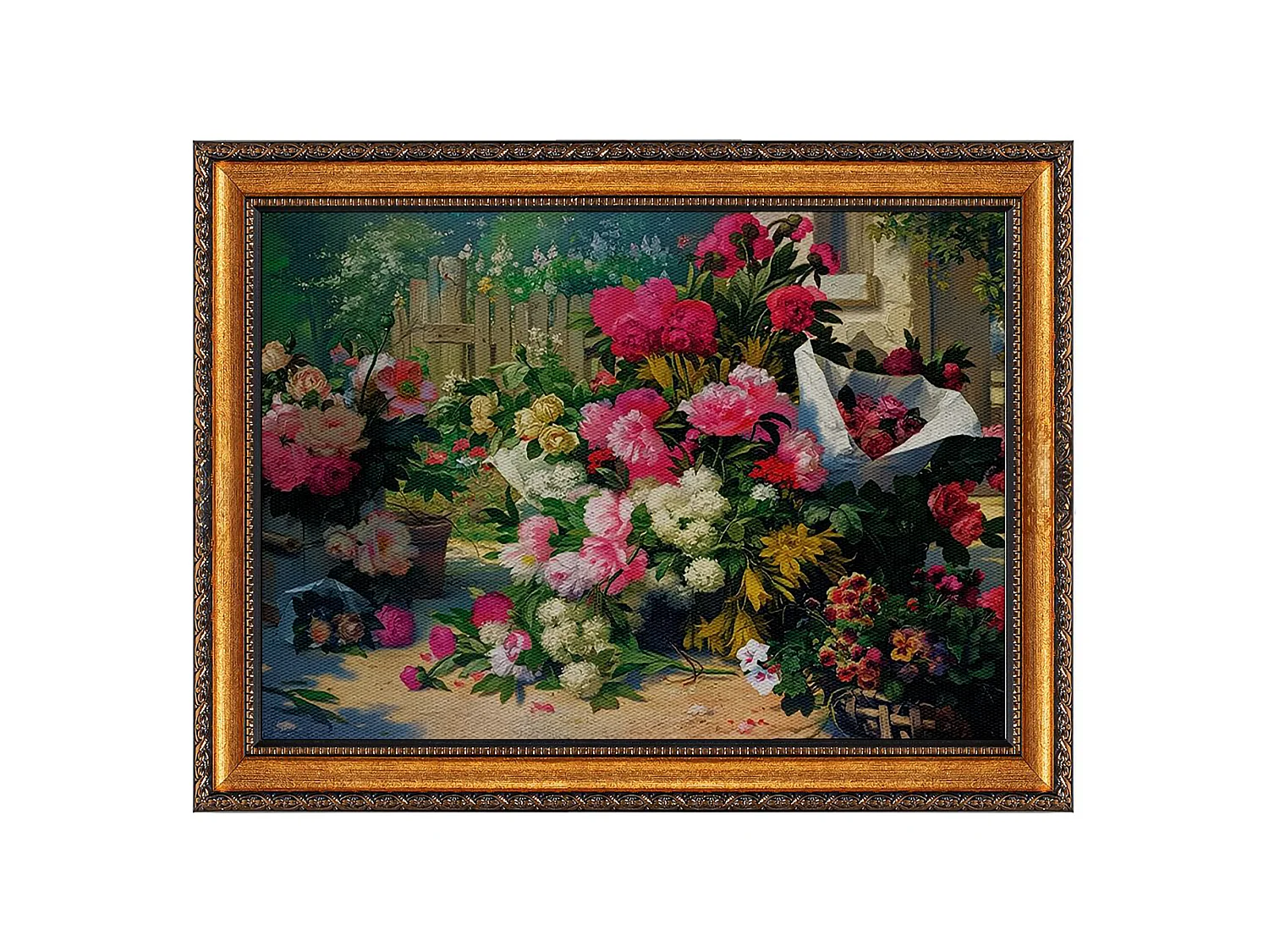 Tableau Naradama, Structure en Tissu, 40x60h cm Multicolore, Bois Nobilité