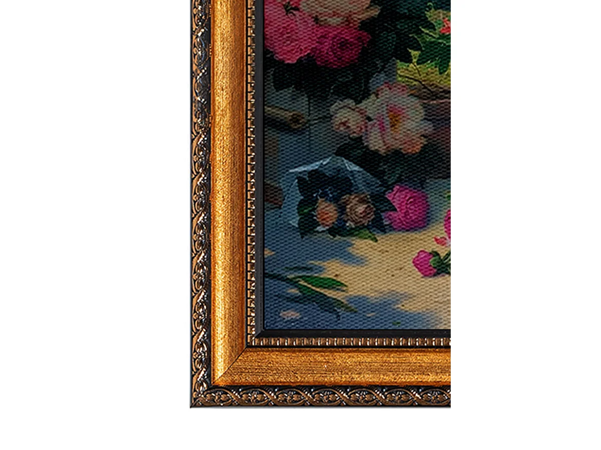 Tableau Naradama, Structure en Tissu, 40x60h cm Multicolore, Bois Nobilité