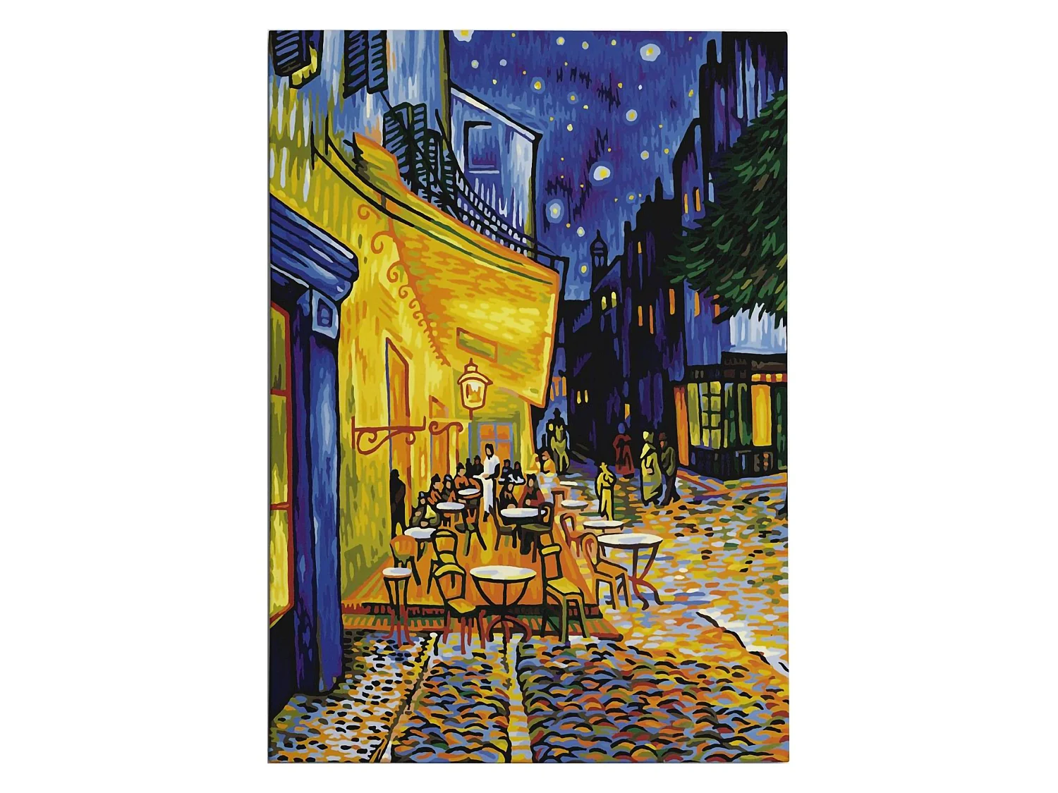 Tableau Nebati, Cadre en Tissu, 50x70 cm Multicolore, Bois Nobilité