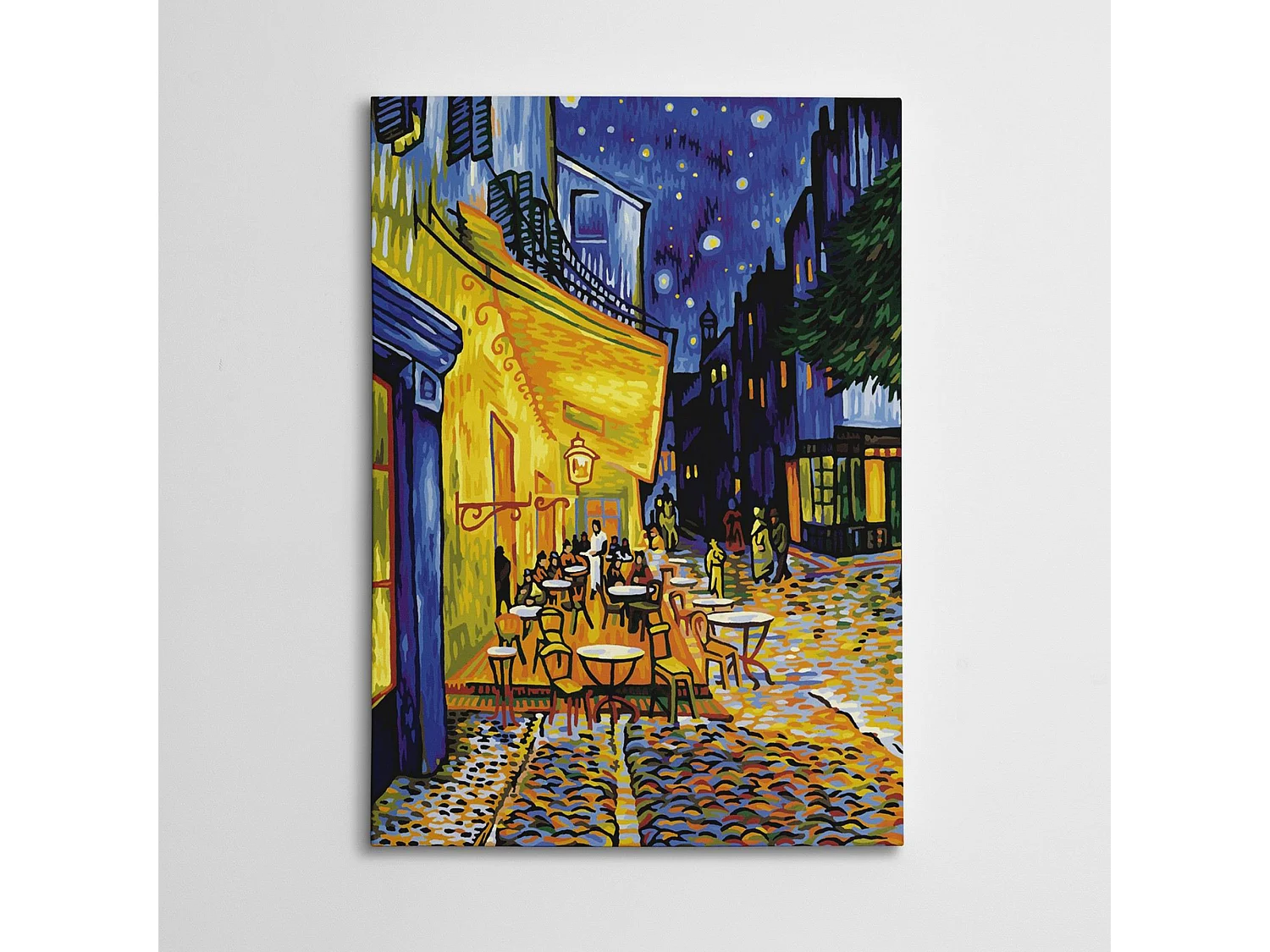 Tableau Nebati, Cadre en Tissu, 50x70 cm Multicolore, Bois Nobilité