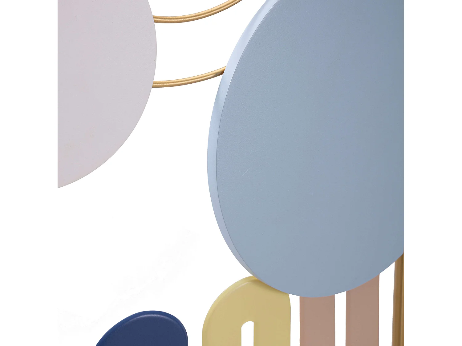 Tableau Alfeo, Figures Géométriques, 37x84h cm Multicolore, Structure Métallique